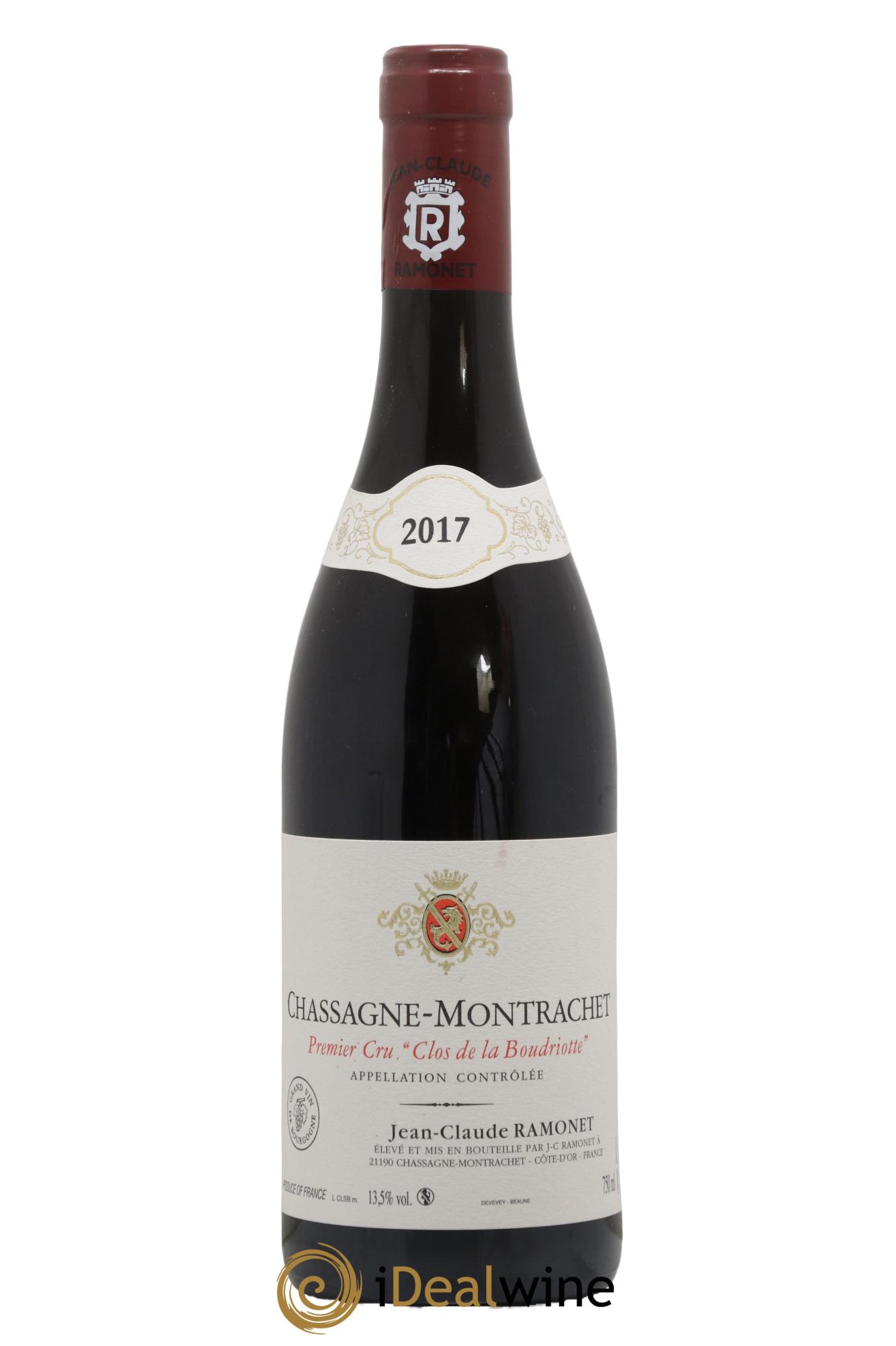 Chassagne-Montrachet 1er Cru Clos de la Boudriotte Ramonet (Domaine) 2017 - Posten von 1 Flasche - 0