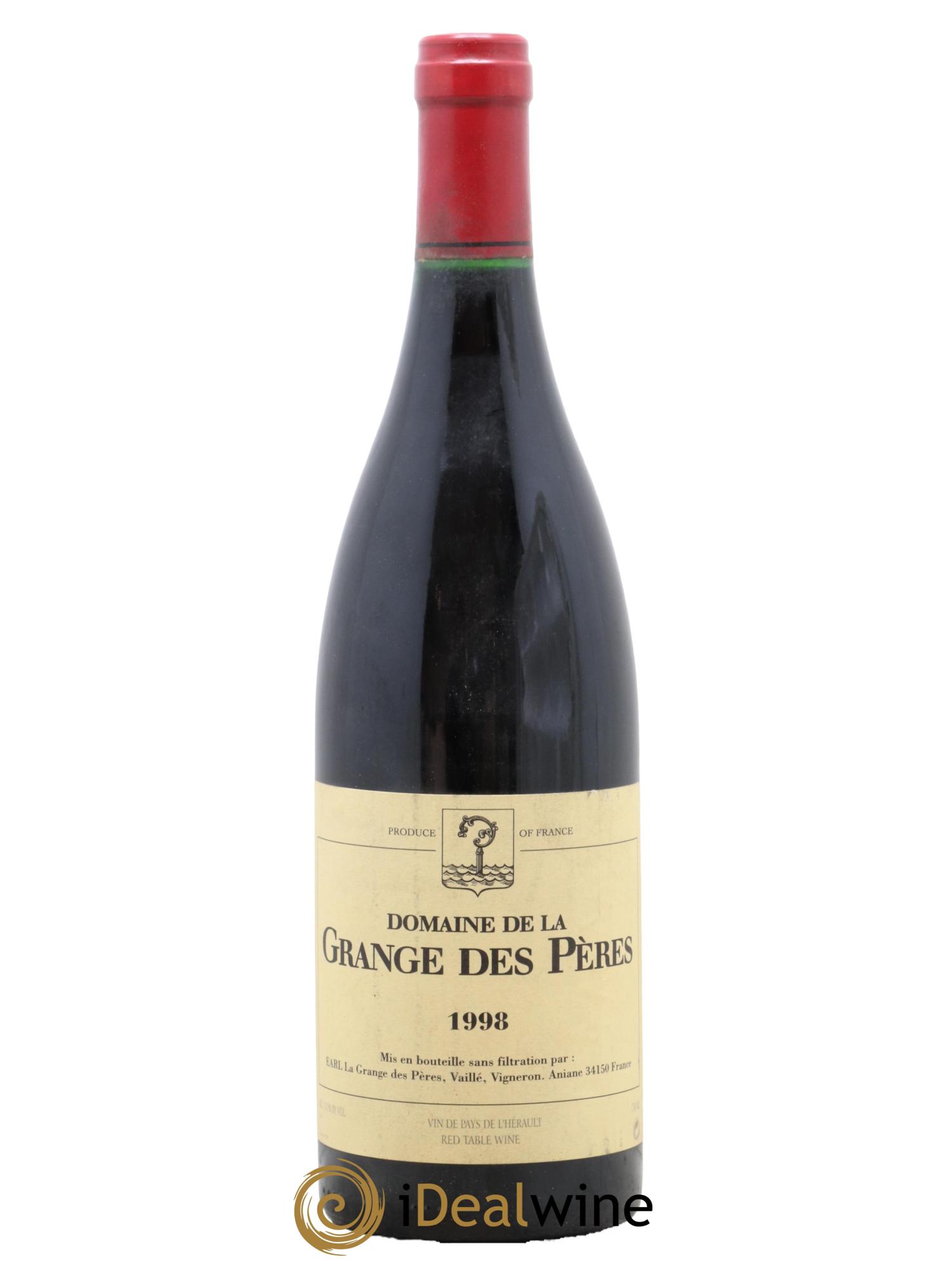 IGP Pays d'Hérault Grange des Pères Laurent Vaillé 1998 - Lot of 1 bottle - 0