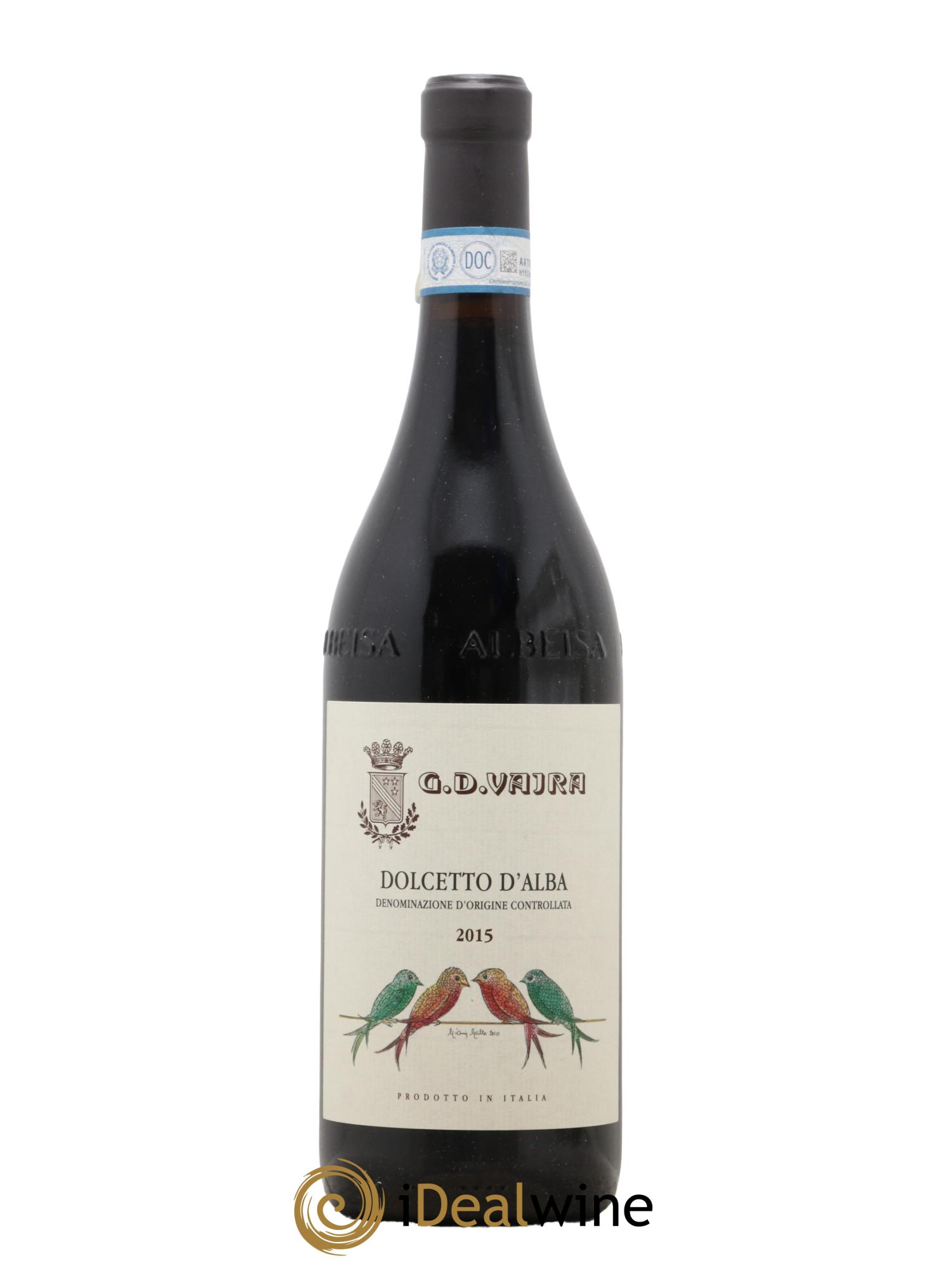 Dolcetto d'Alba DOC G.D Vajra 2015 - Lot de 1 bouteille - 0