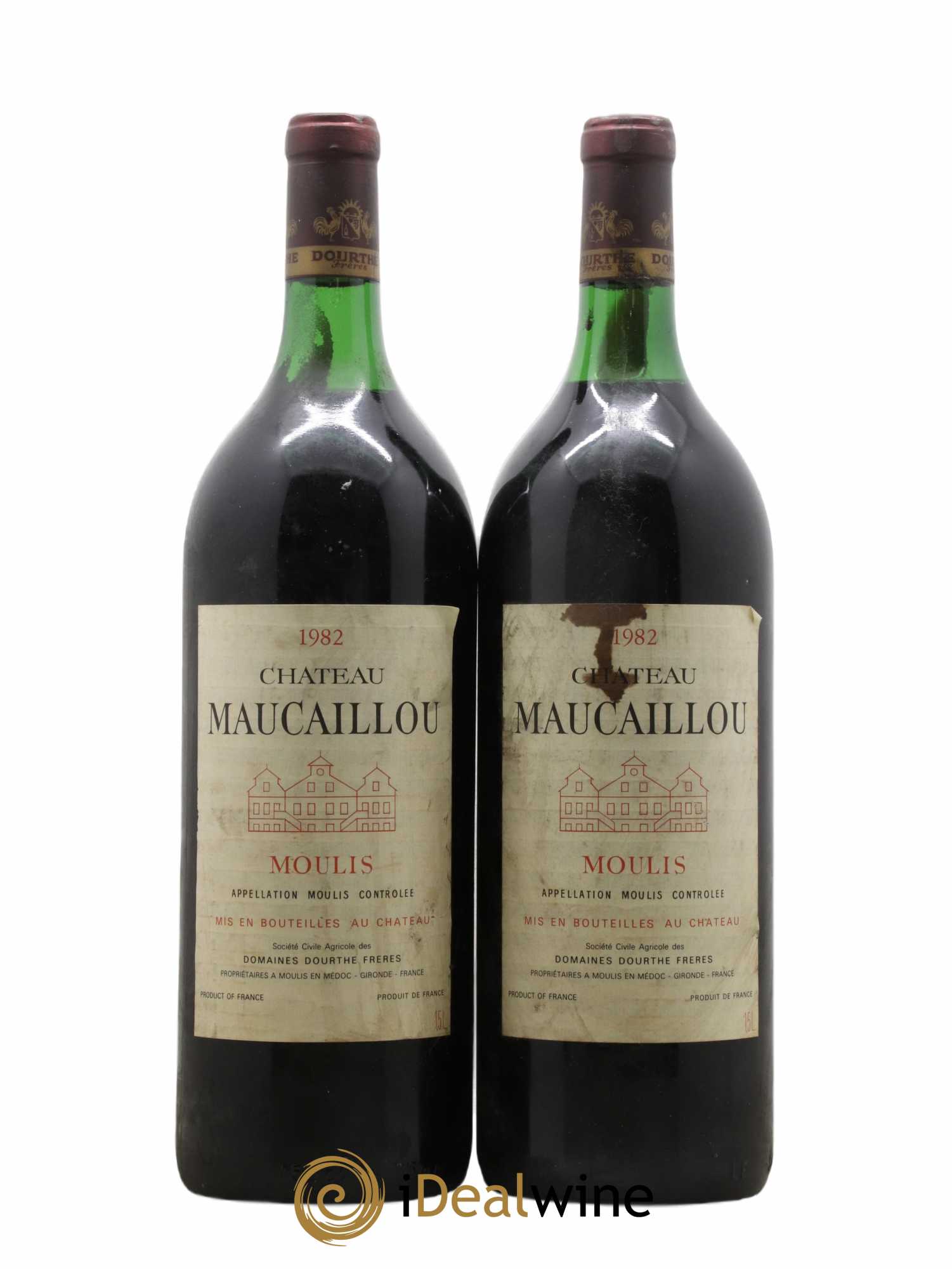 Château Maucaillou 1982 - Lotto di 2 magnum - 0