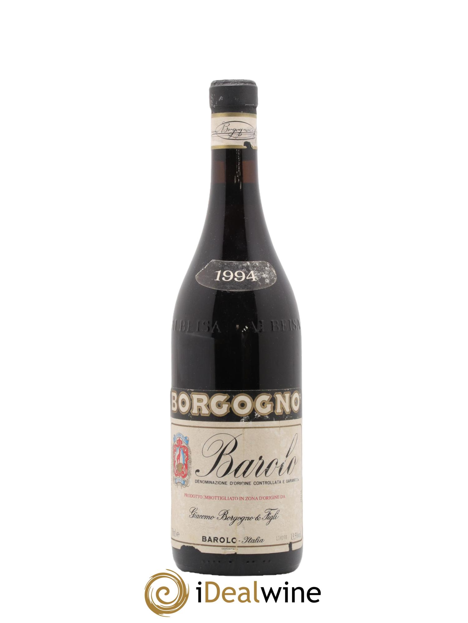 Barolo Classico Giacomo Borgogno 1994 - Lot of 1 bottle - 0