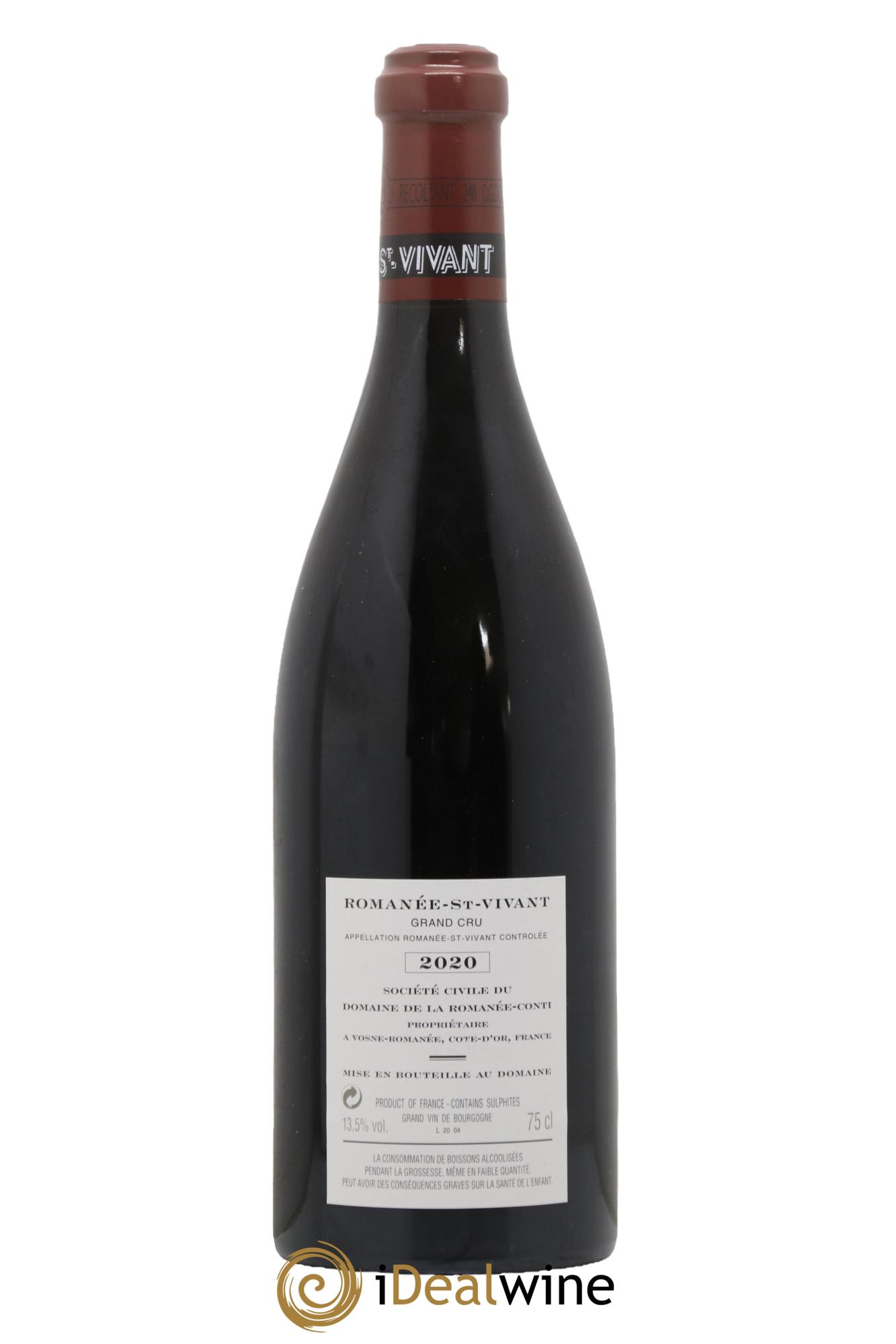 Romanée-Saint-Vivant Grand Cru Domaine de la Romanée-Conti 2020 - Lotto di 1 bottiglia - 1