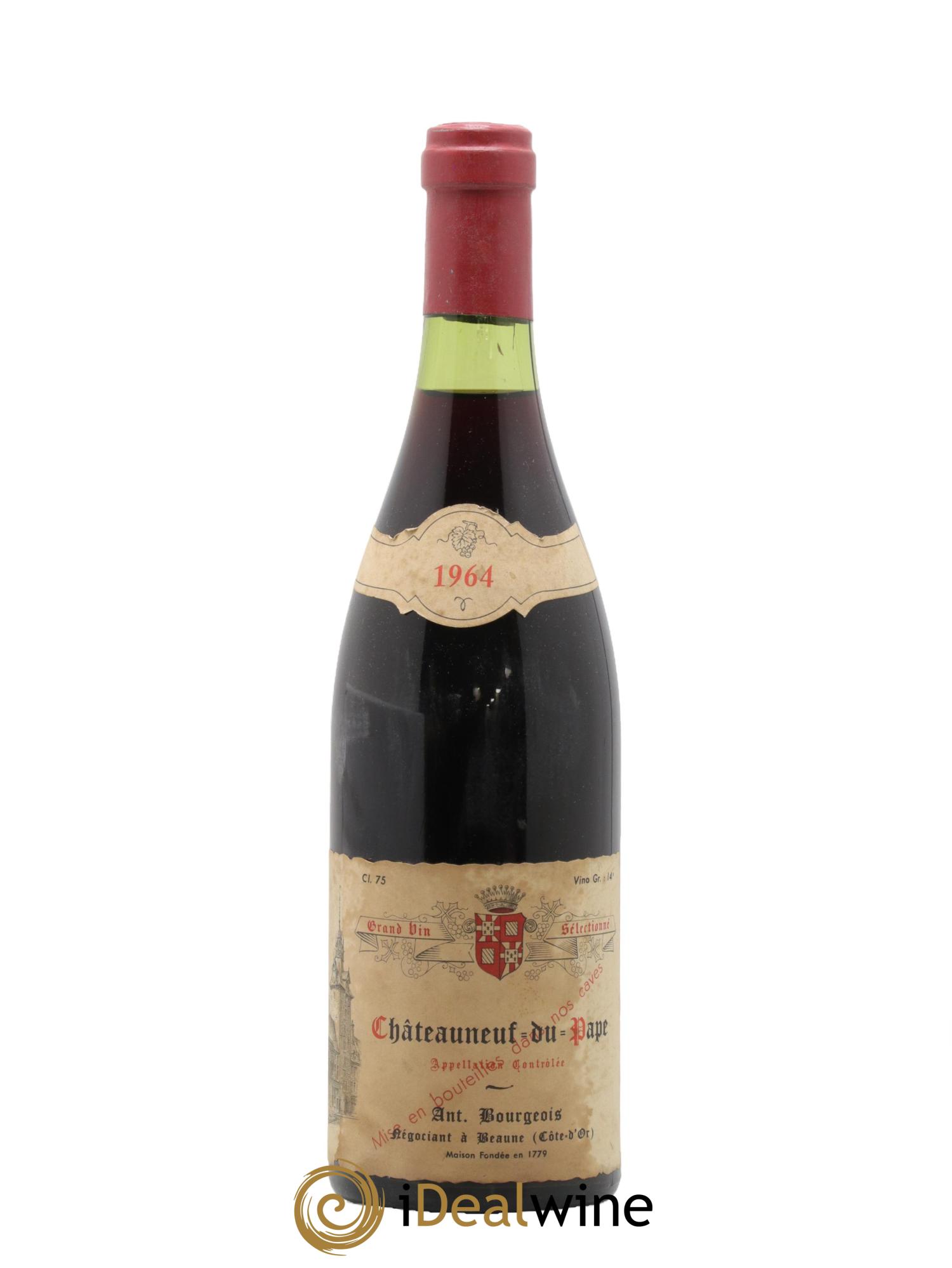 Châteauneuf-du-Pape Antoine Bourgeois 1964 - Lot de 1 bouteille - 0