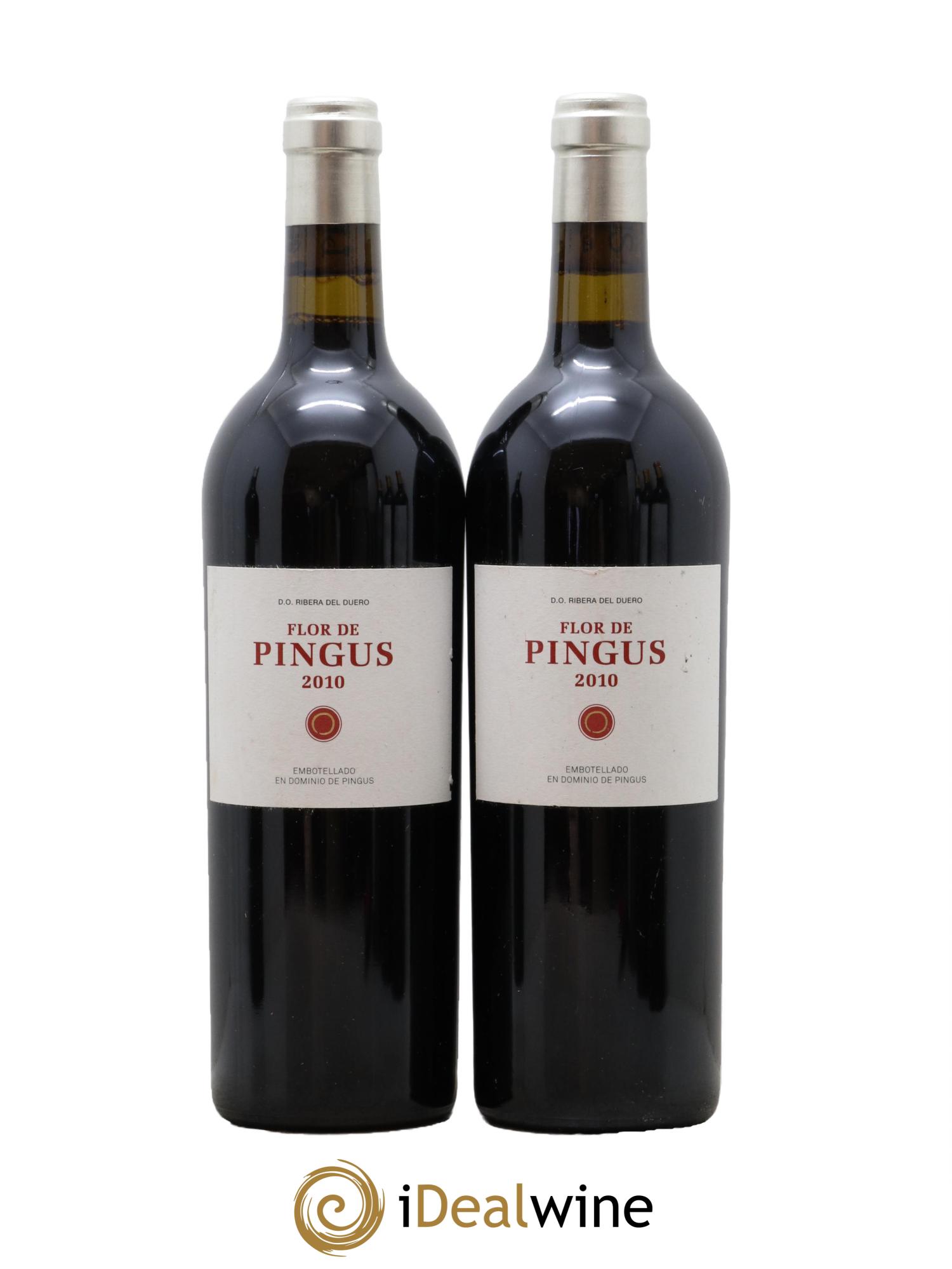 Ribera Del Duero Flor de Pingus Dominio de Pingus - Peter Sisseck 2010 - Lot de 2 bouteilles - 0