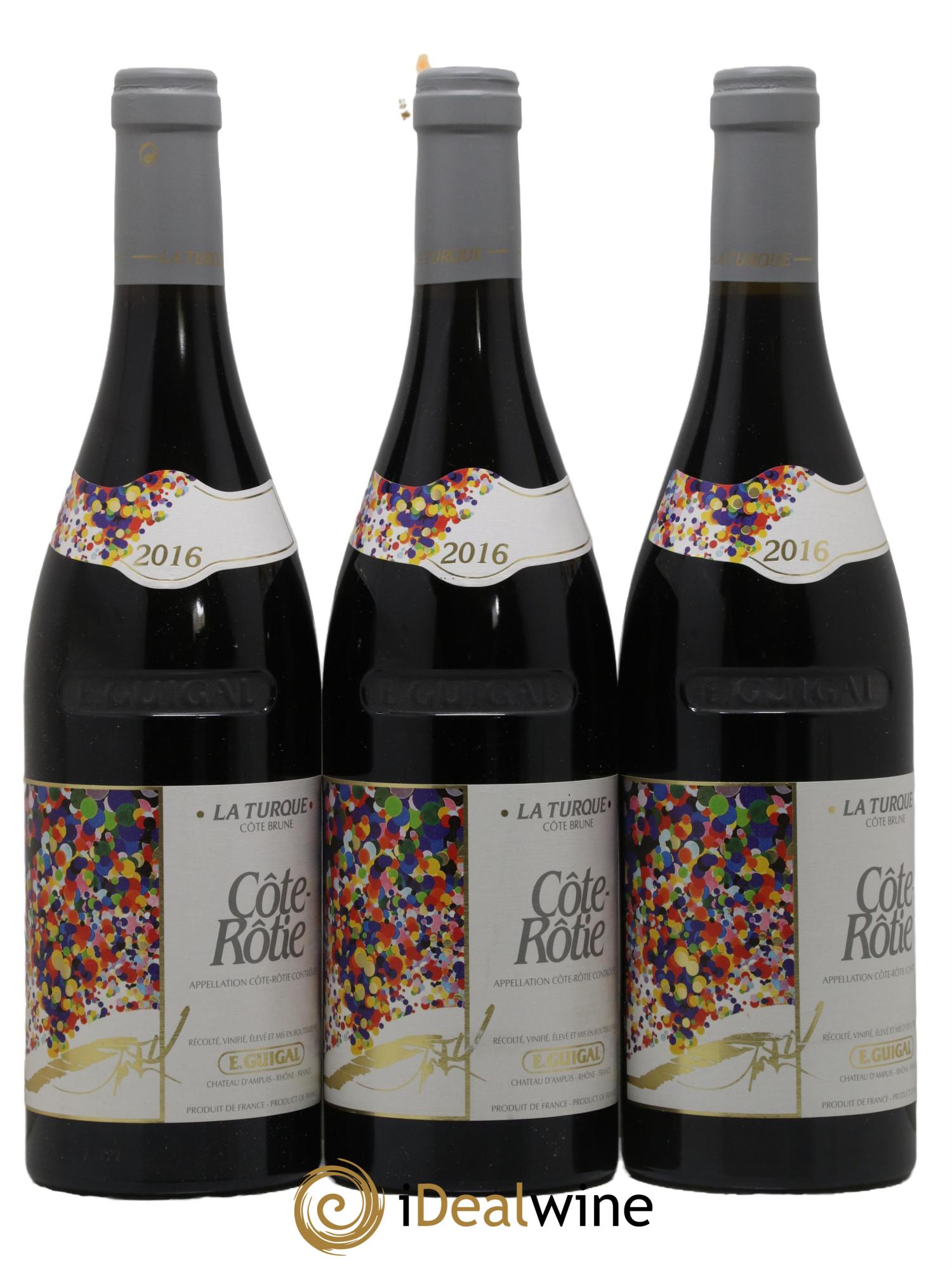 Côte-Rôtie La Turque Guigal 2016 - Lot de 3 bouteilles - 0