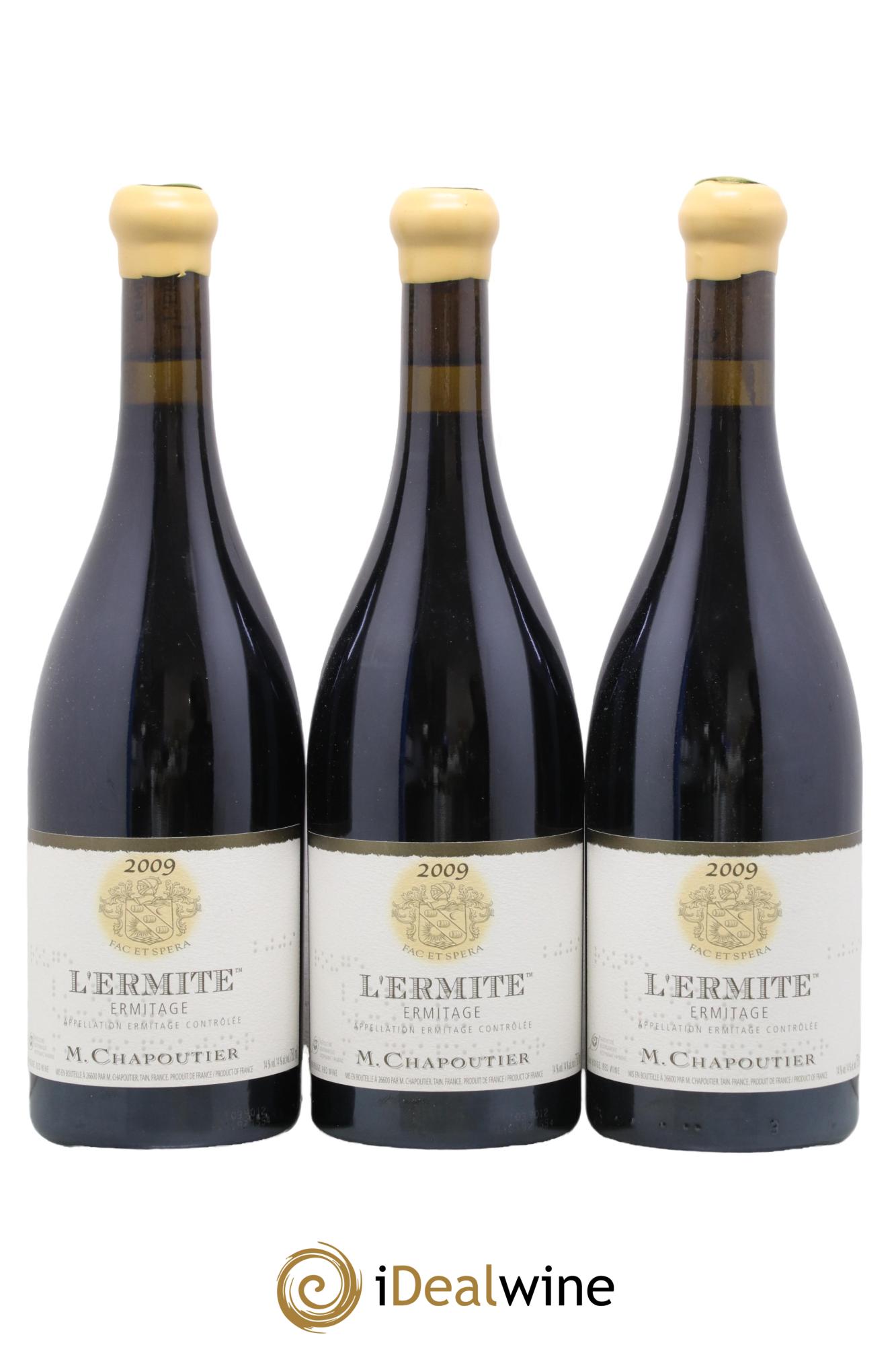 Hermitage Ermitage l'Ermite Chapoutier 2009 - Lotto di 6 bottiglie - 1