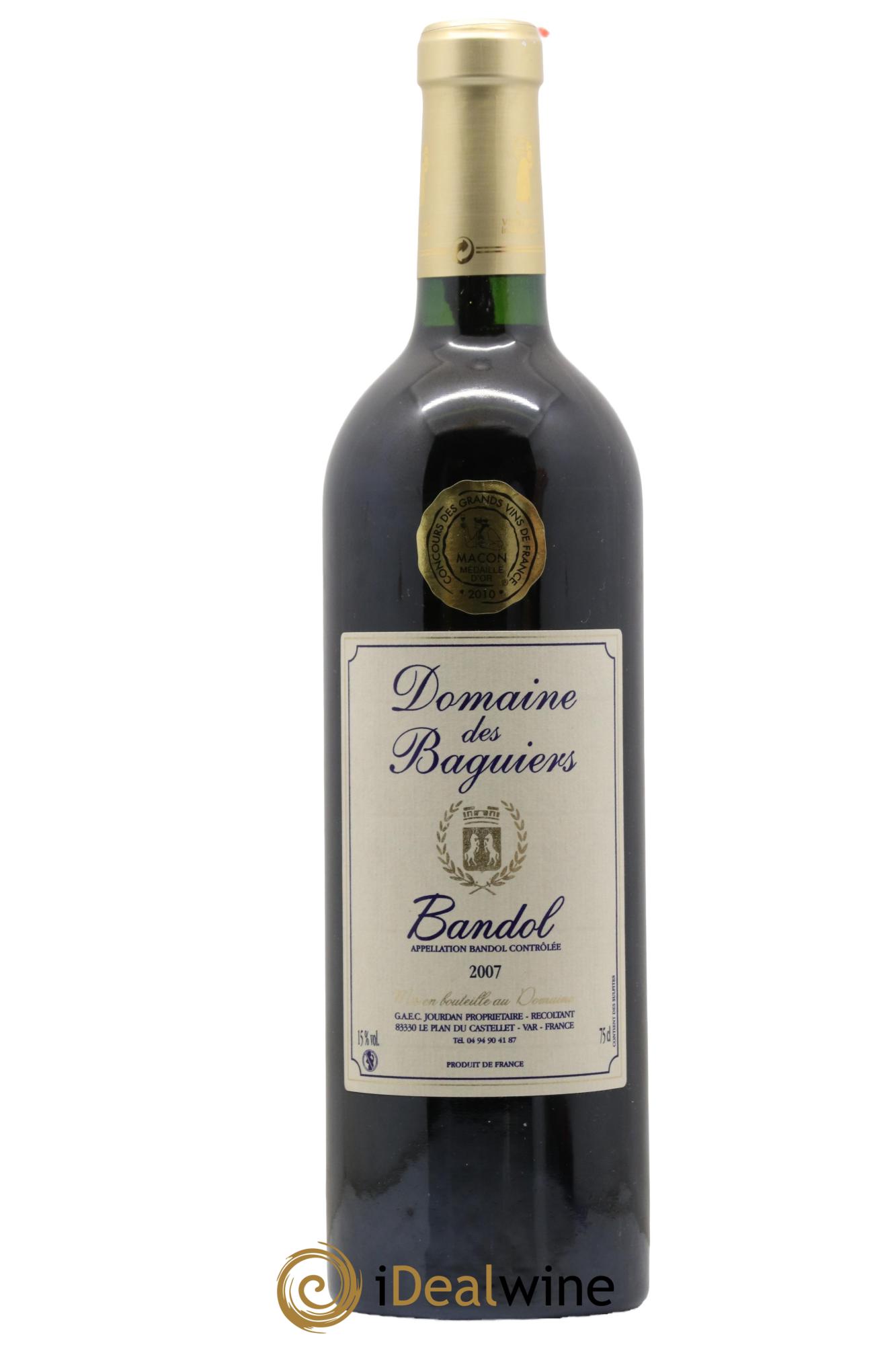 Bandol Domaine des Baguiers 2007 - Lot de 1 bouteille - 0