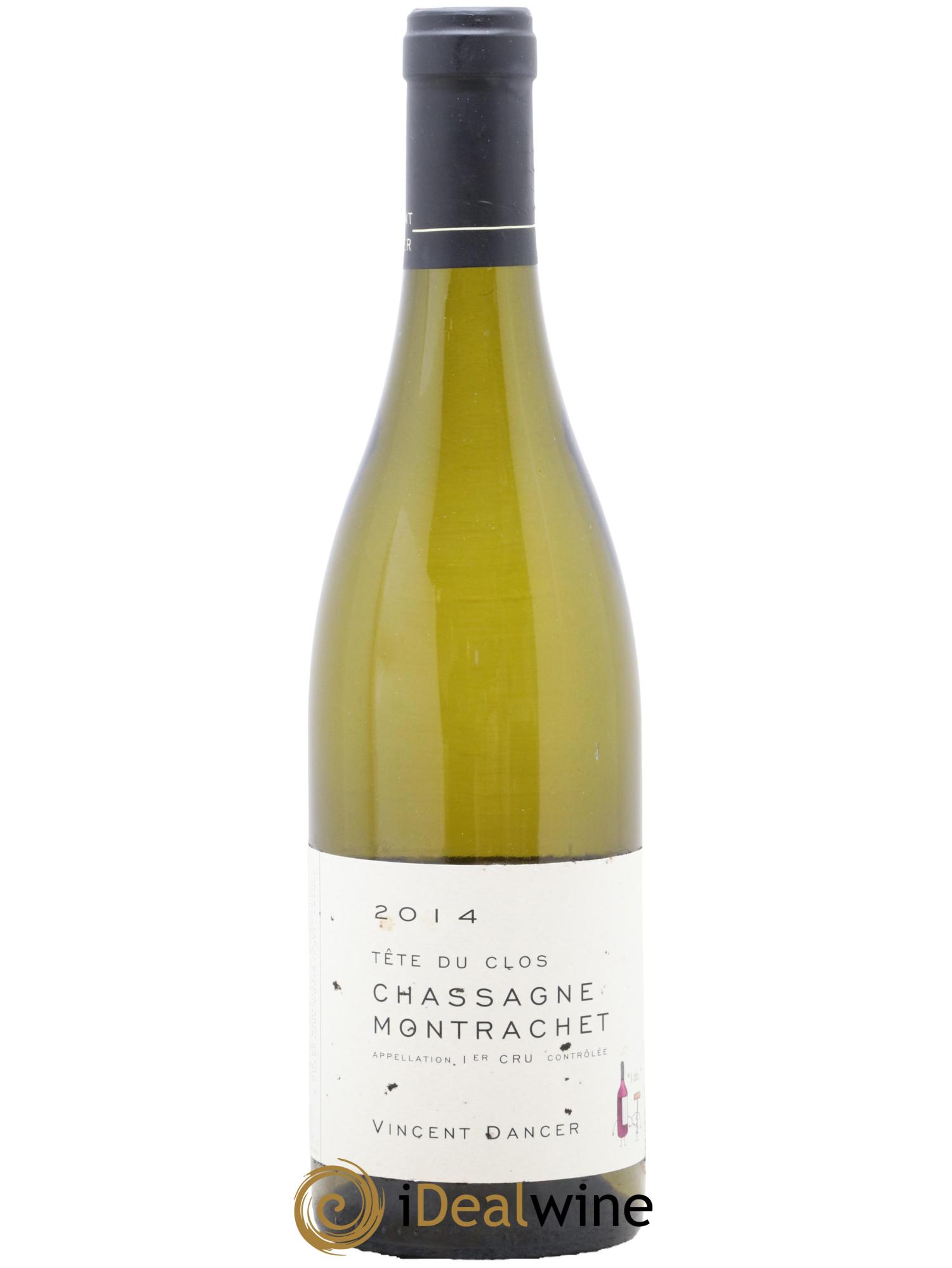 Chassagne-Montrachet 1er Cru (Morgeot) Tête du Clos Vincent Dancer  2014 - Posten von 1 Flasche - 0