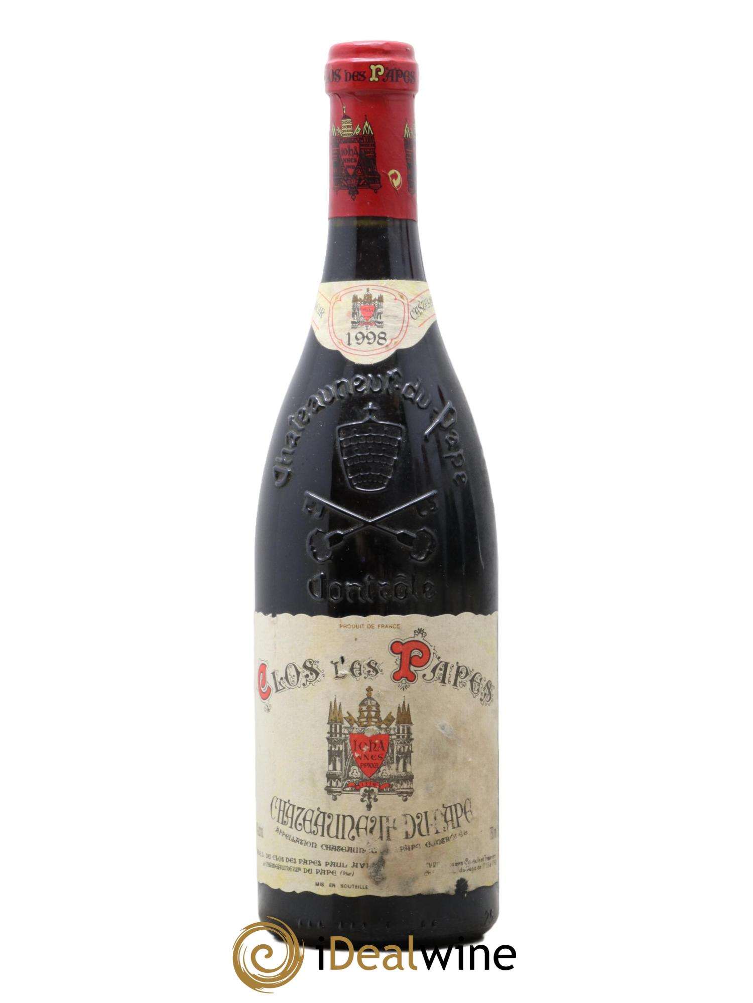 Châteauneuf-du-Pape Clos des Papes - Paul Avril 1998 - Lotto di 1 bottiglia - 0