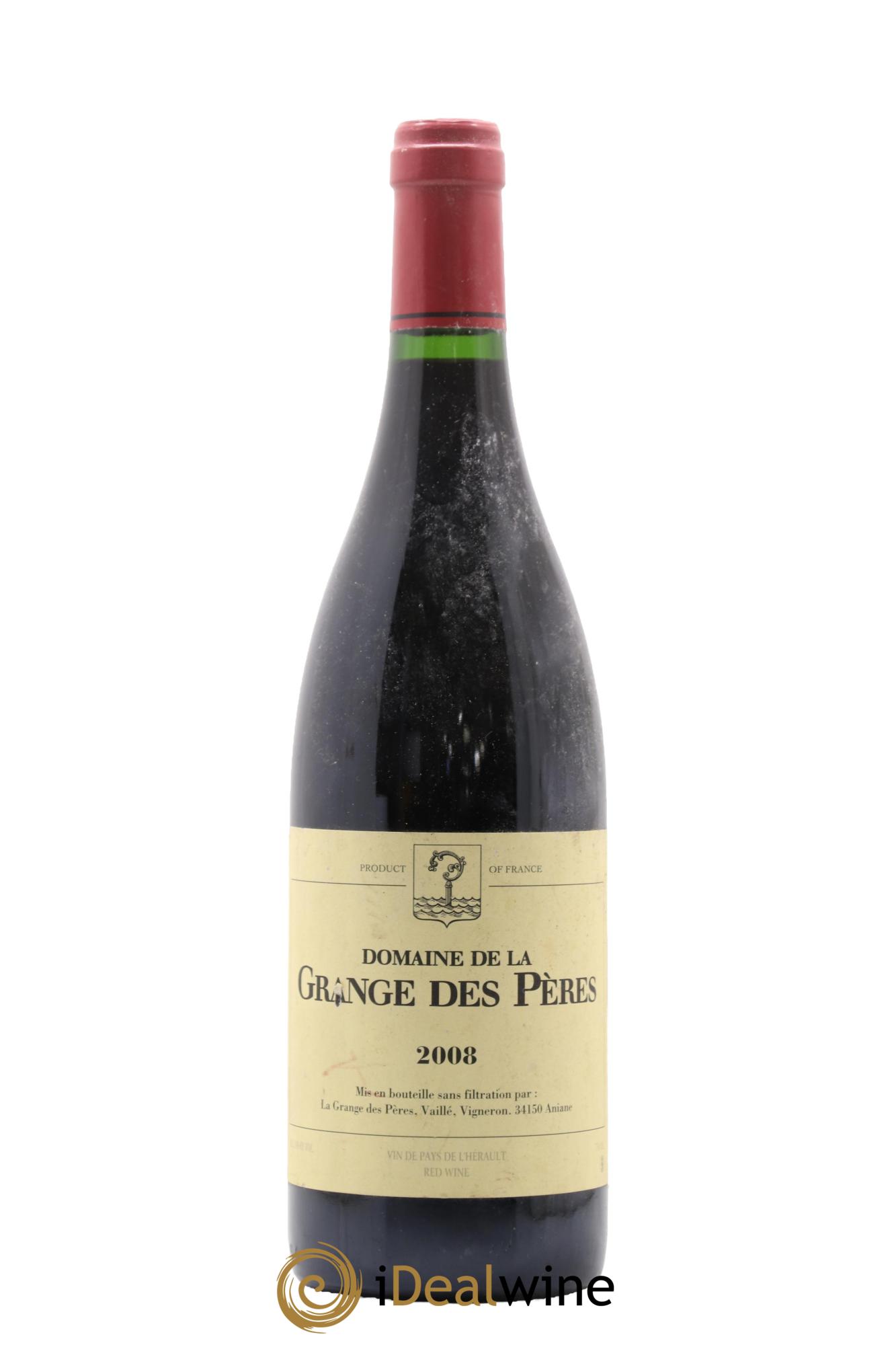 IGP Pays d'Hérault Grange des Pères Laurent Vaillé 2008 - Lot de 1 bouteille - 0