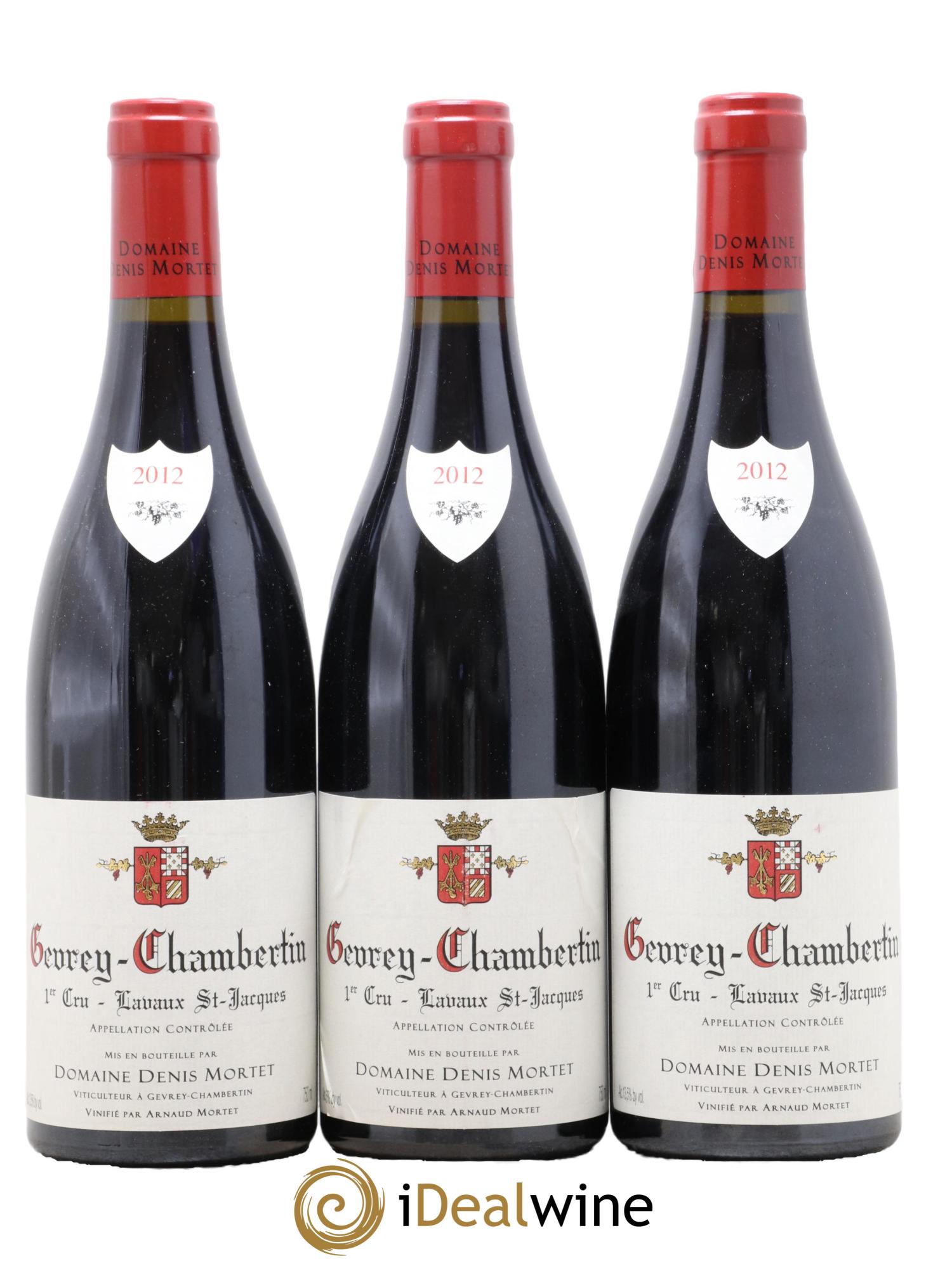 Gevrey-Chambertin 1er Cru Lavaux Saint Jacques Denis Mortet (Domaine) 2012 - Lot de 3 bouteilles - 0