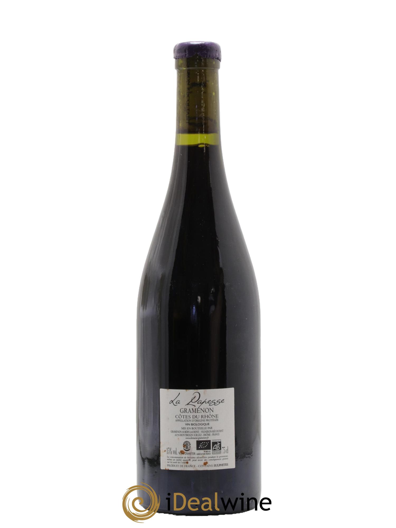 Côtes du Rhône La Papesse Domaine Gramenon 2020 - Posten von 1 Flasche - 1