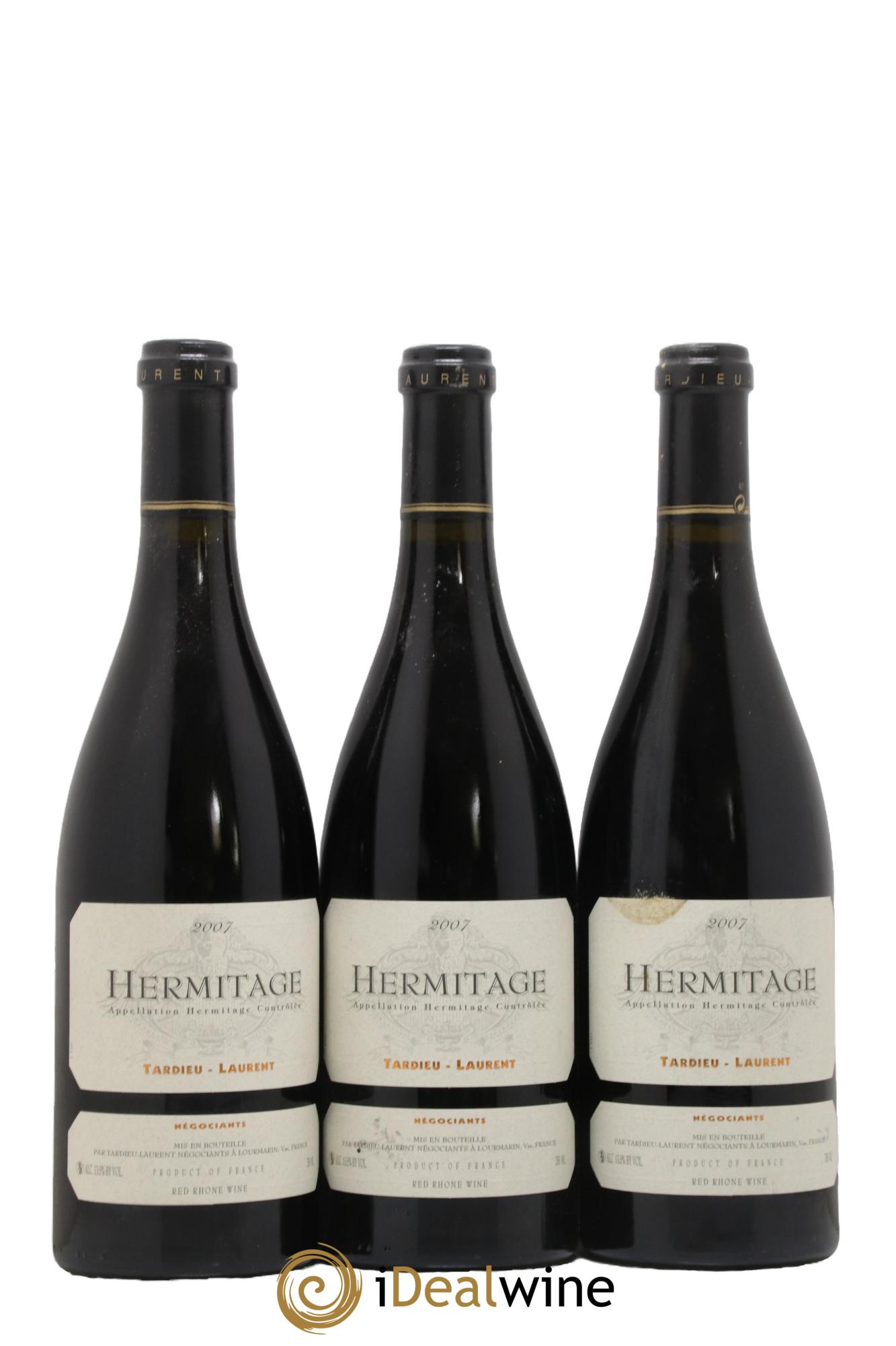 Hermitage Maison Tardieu-Laurent 2007 - Lot de 3 bouteilles - 0