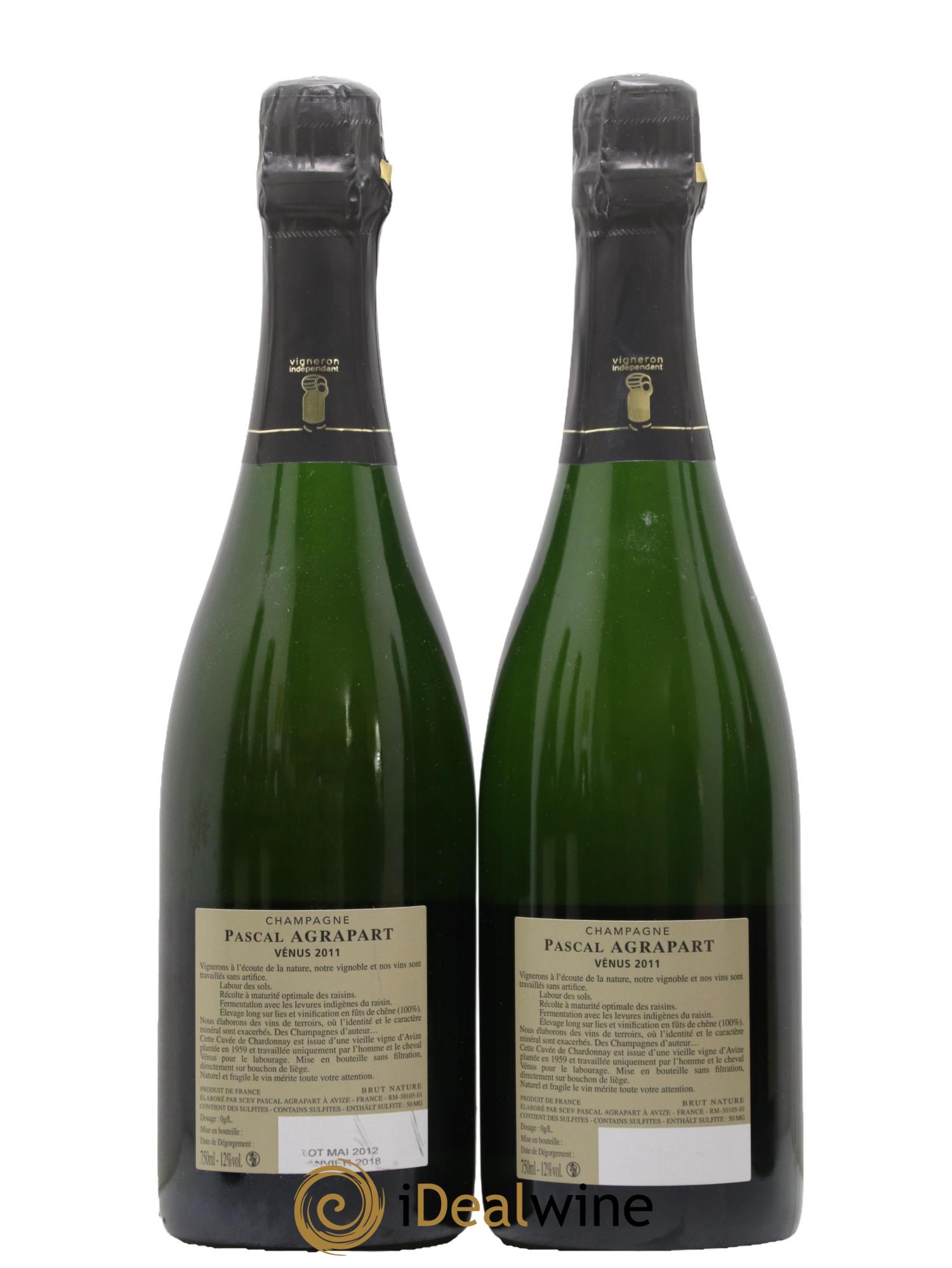 Brut Nature Blanc de Blancs Vénus Pascal Agrapart 2011 - Lot de 2 bouteilles - 1