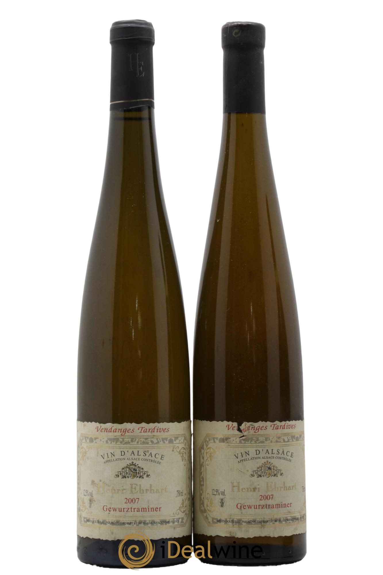 Alsace Gewurztraminer Vendanges Tardives Henri Ehrhart 2007 - Posten von 2 Flaschen - 0