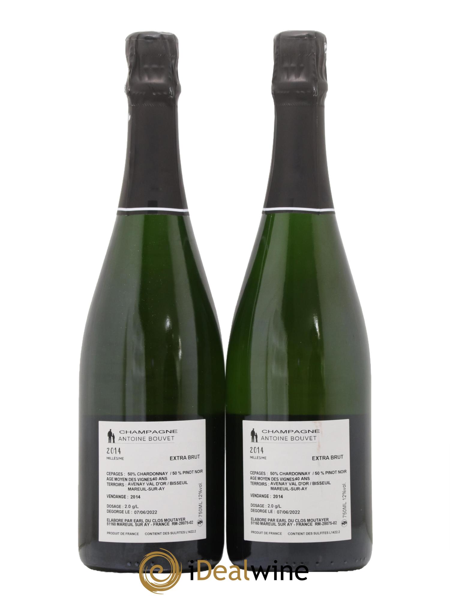 Millésimé Antoine Bouvet 2014 - Lot de 2 bouteilles - 1