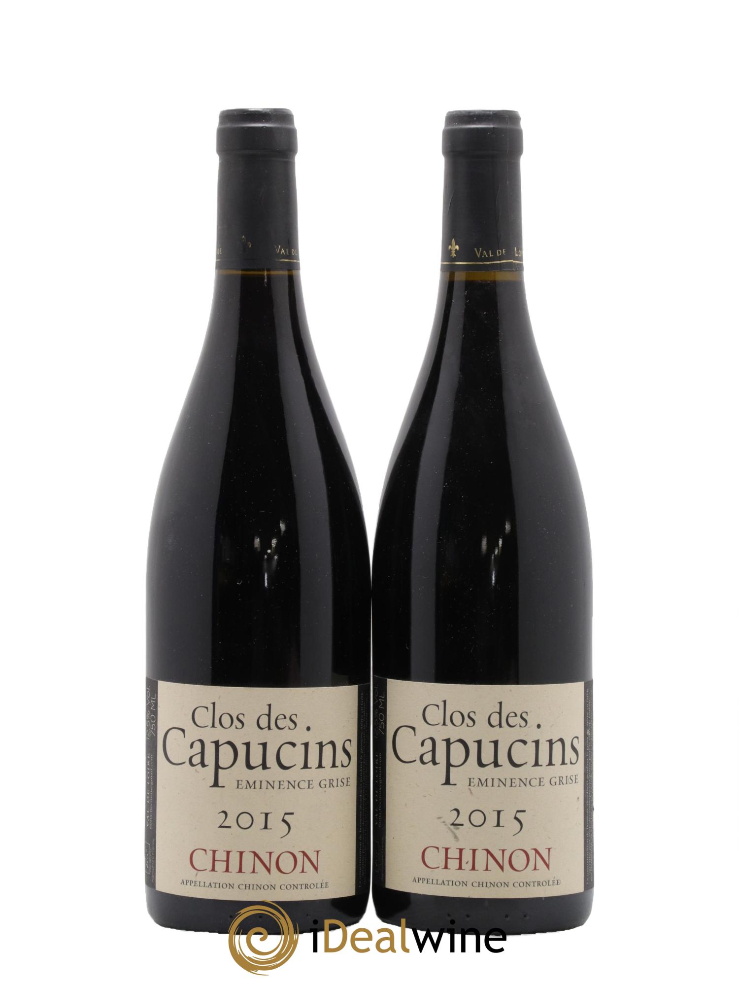 Chinon Eminence Grise Clos des Capucins - Fiona Beeston 2015 - Lot of 2 bottles - 0