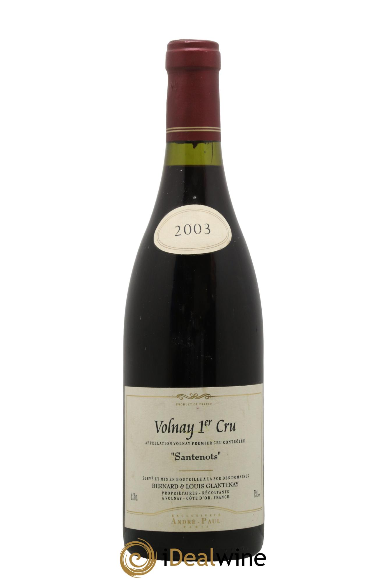 Volnay 1er Cru Santenots Bernard & Louis Glantenay 2003 - Lotto di 1 bottiglia - 0