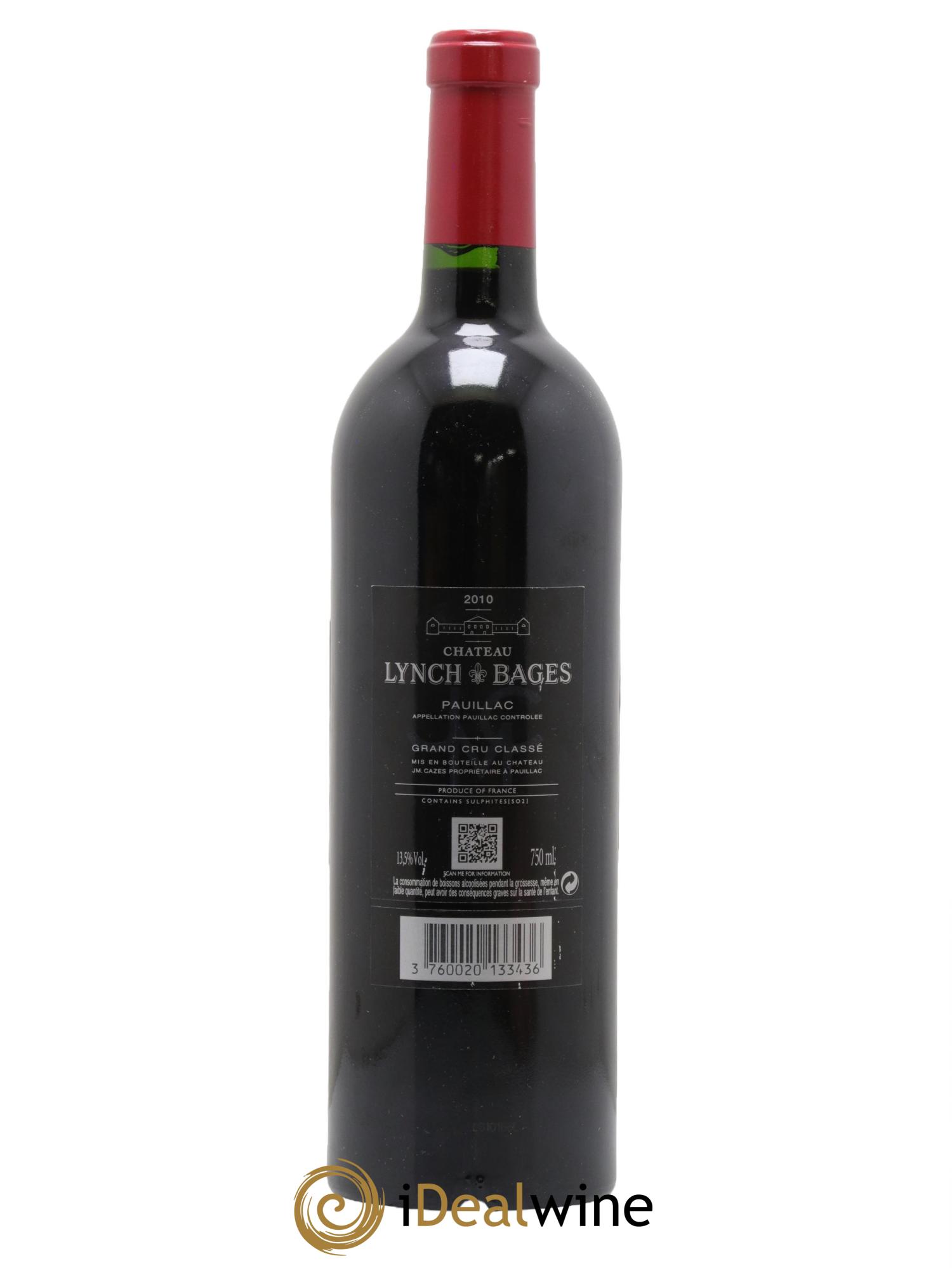 Château Lynch Bages 5ème Grand Cru Classé 2010 - Lot of 1 bottle - 1