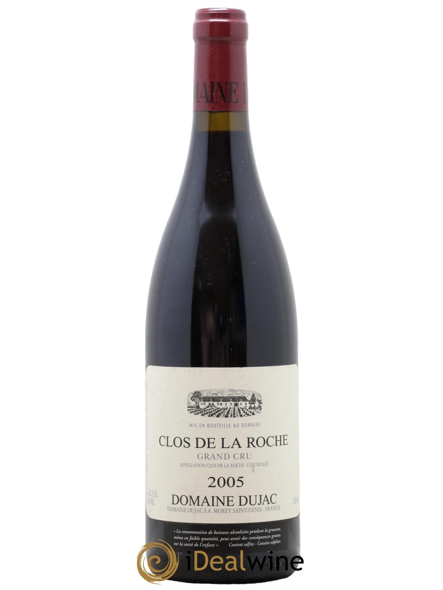 Clos de la Roche Grand Cru Dujac (Domaine) 2005 - Lot de 1 bouteille - 0