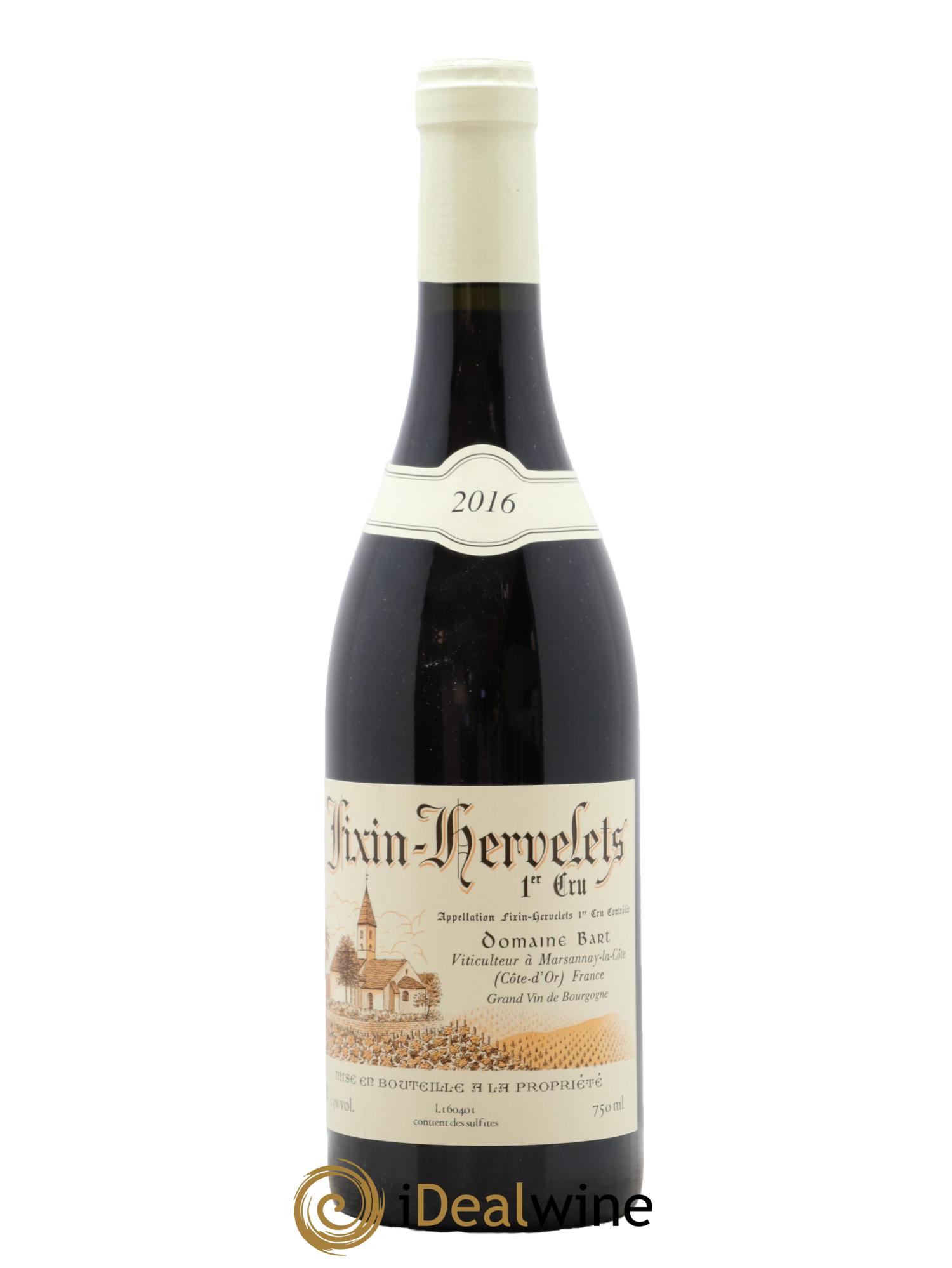 Fixin 1er Cru Hervelets Bart (Domaine) 2016 - Posten von 1 Flasche - 0