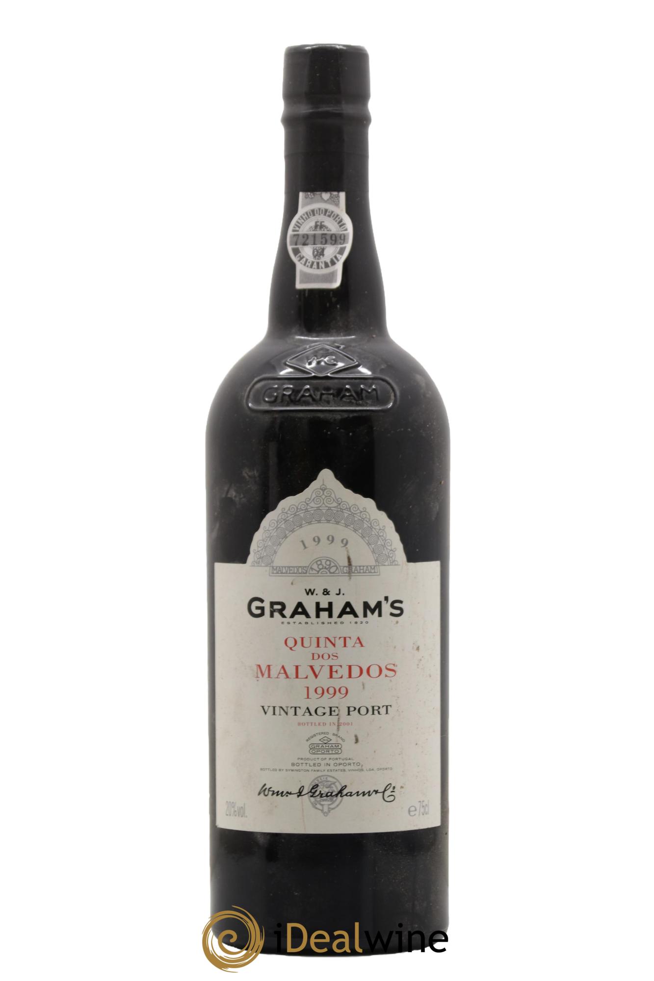 Porto Quinta Dos Malvedos Vintage Graham's 1999 - Posten von 1 Flasche - 0