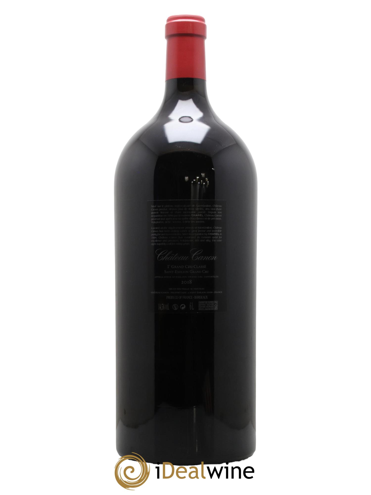 Château Canon 1er Grand Cru Classé B 2018 - Lotto di 1 mathusalem - 2