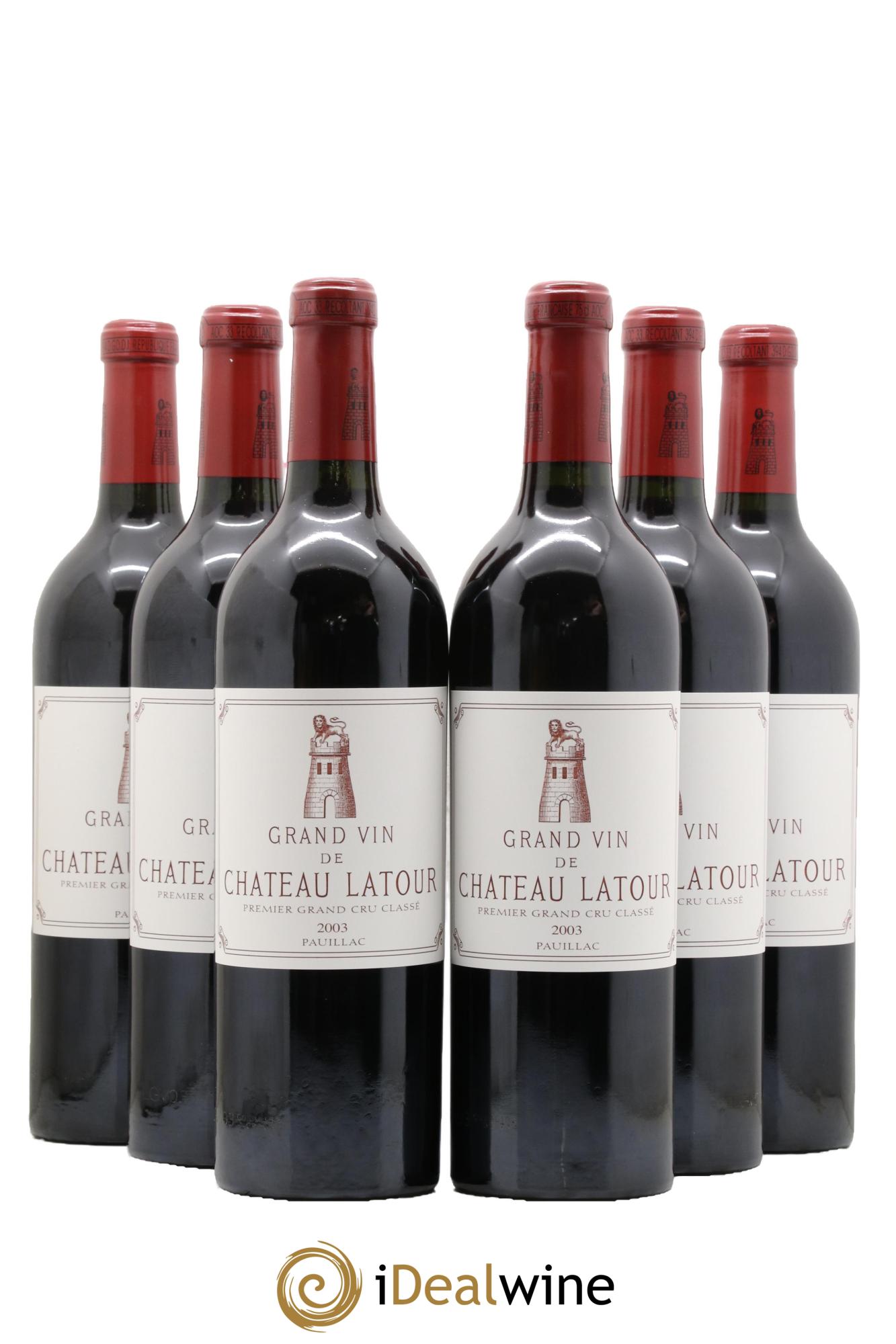 Château Latour 1er Grand Cru Classé 2003 - Posten von 6 Flaschen - 0