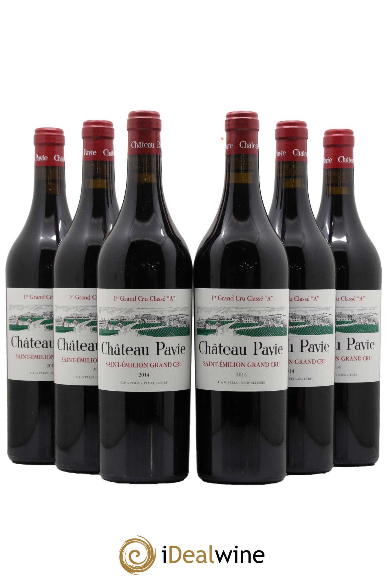 Château Pavie 1er Grand Cru Classé A 2014 - Posten von 6 Flaschen - 0