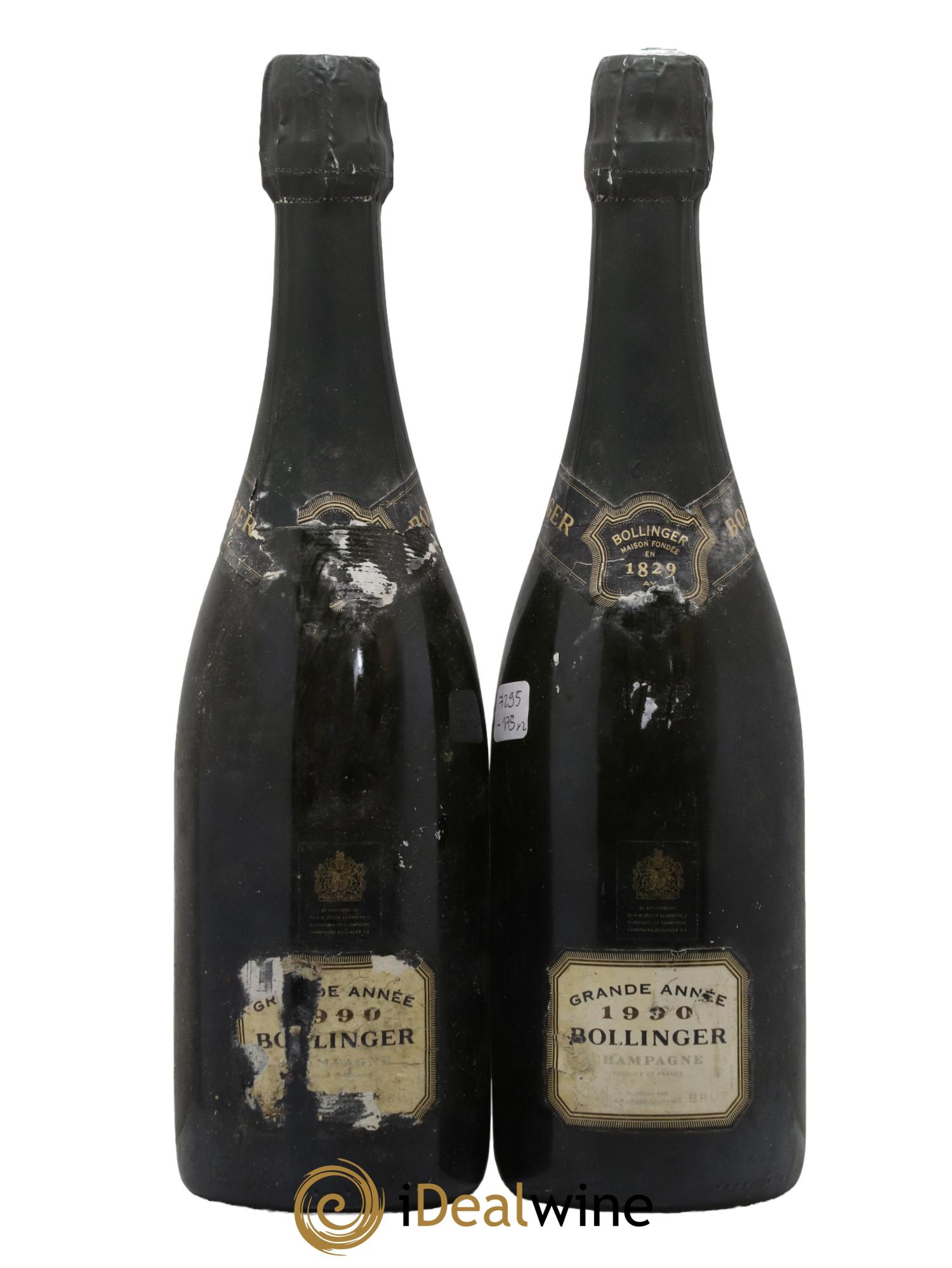 Grande Année Bollinger 1990 - Lot de 2 bouteilles - 0