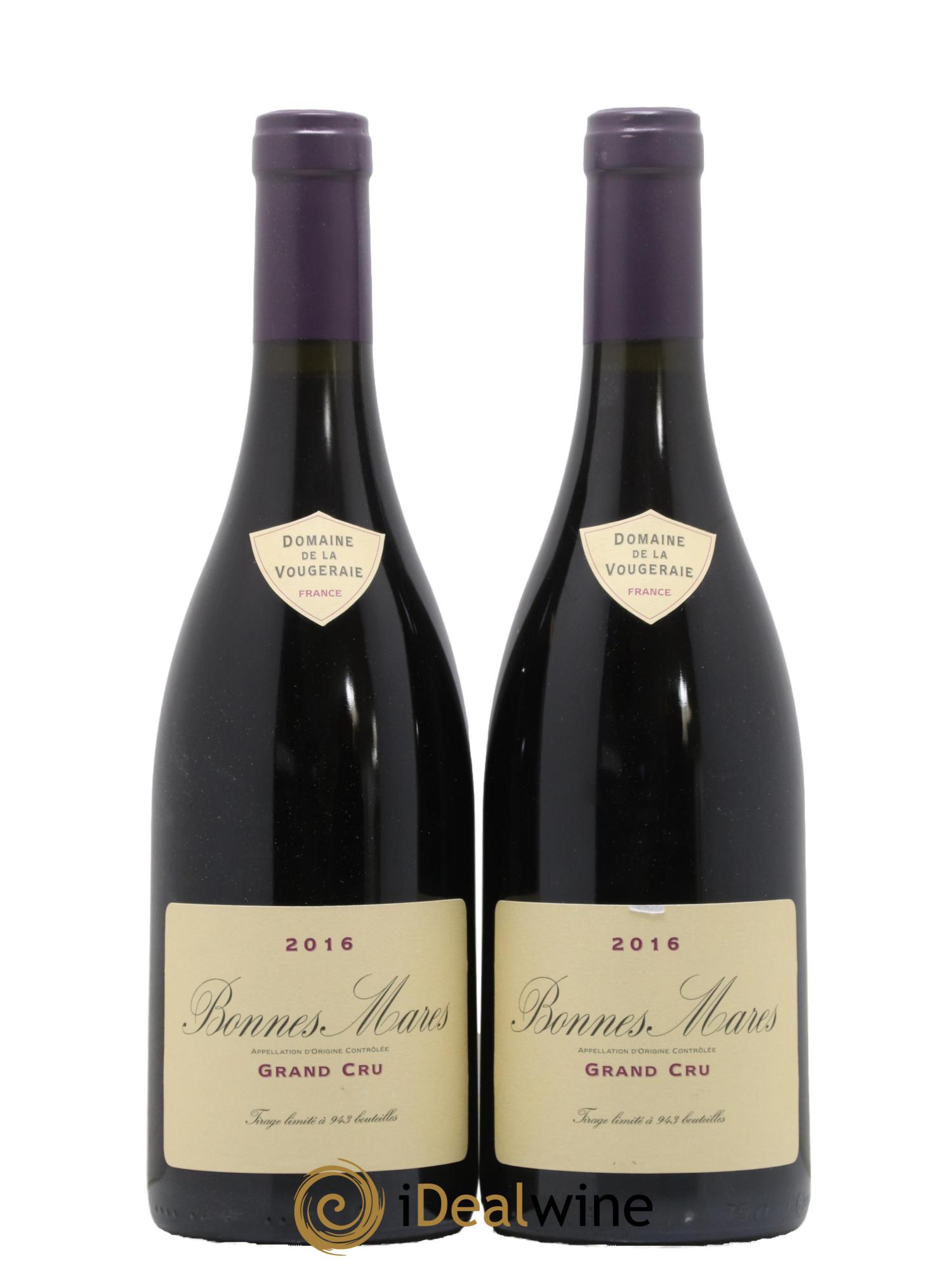 Bonnes-Mares Grand Cru La Vougeraie 2016 - Lotto di 2 bottiglie - 0