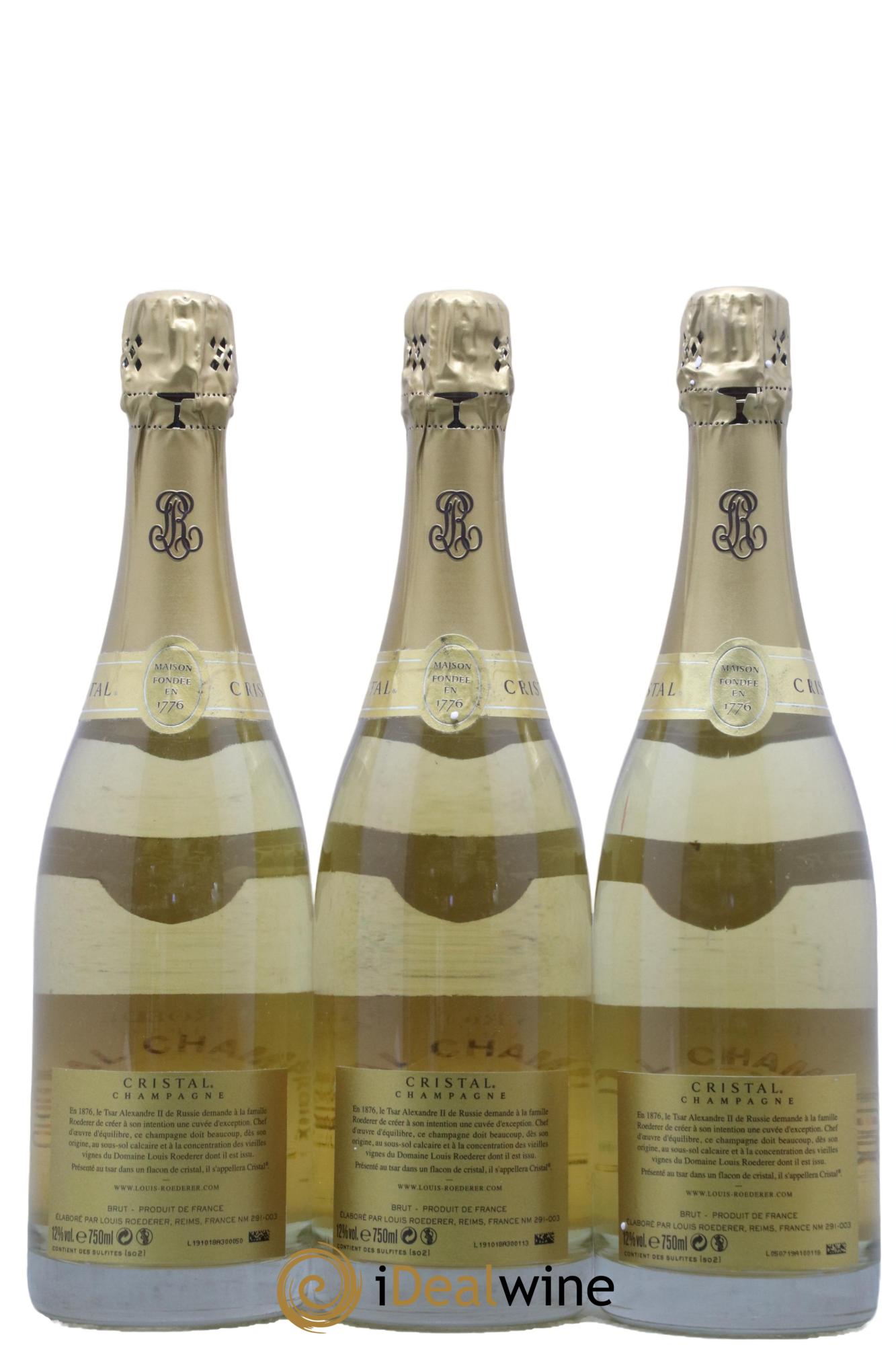 Cristal Louis Roederer 2008 - Lotto di 3 bottiglie - 1