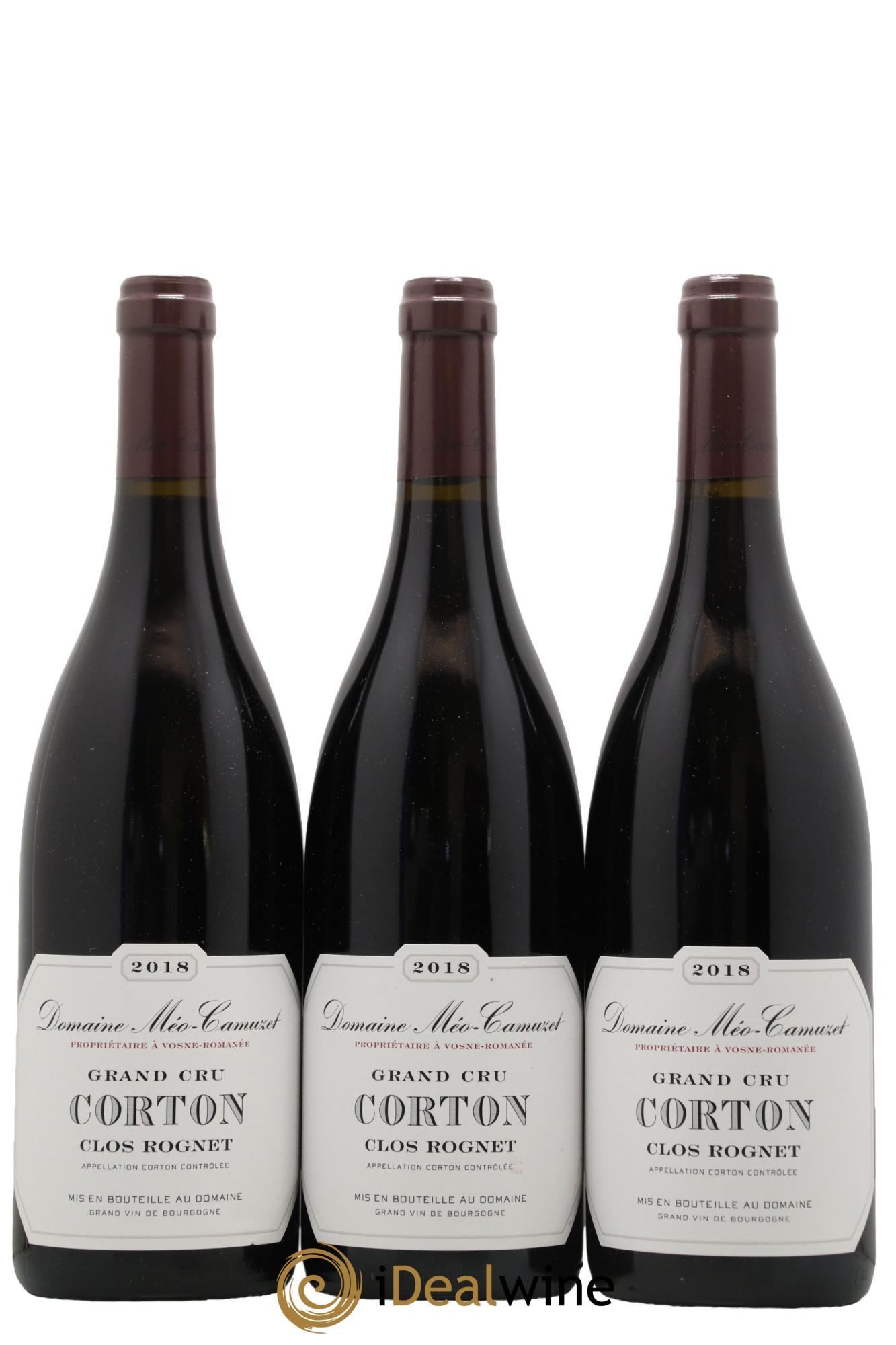 Corton Grand Cru Clos Rognet Méo-Camuzet (Domaine) 2018 - Lot de 3 bouteilles - 0