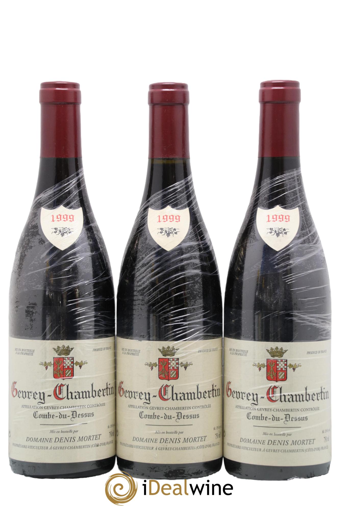 Gevrey-Chambertin Combe du Dessus Denis Mortet (Domaine) 1999 - Lot de 3 bouteilles - 0