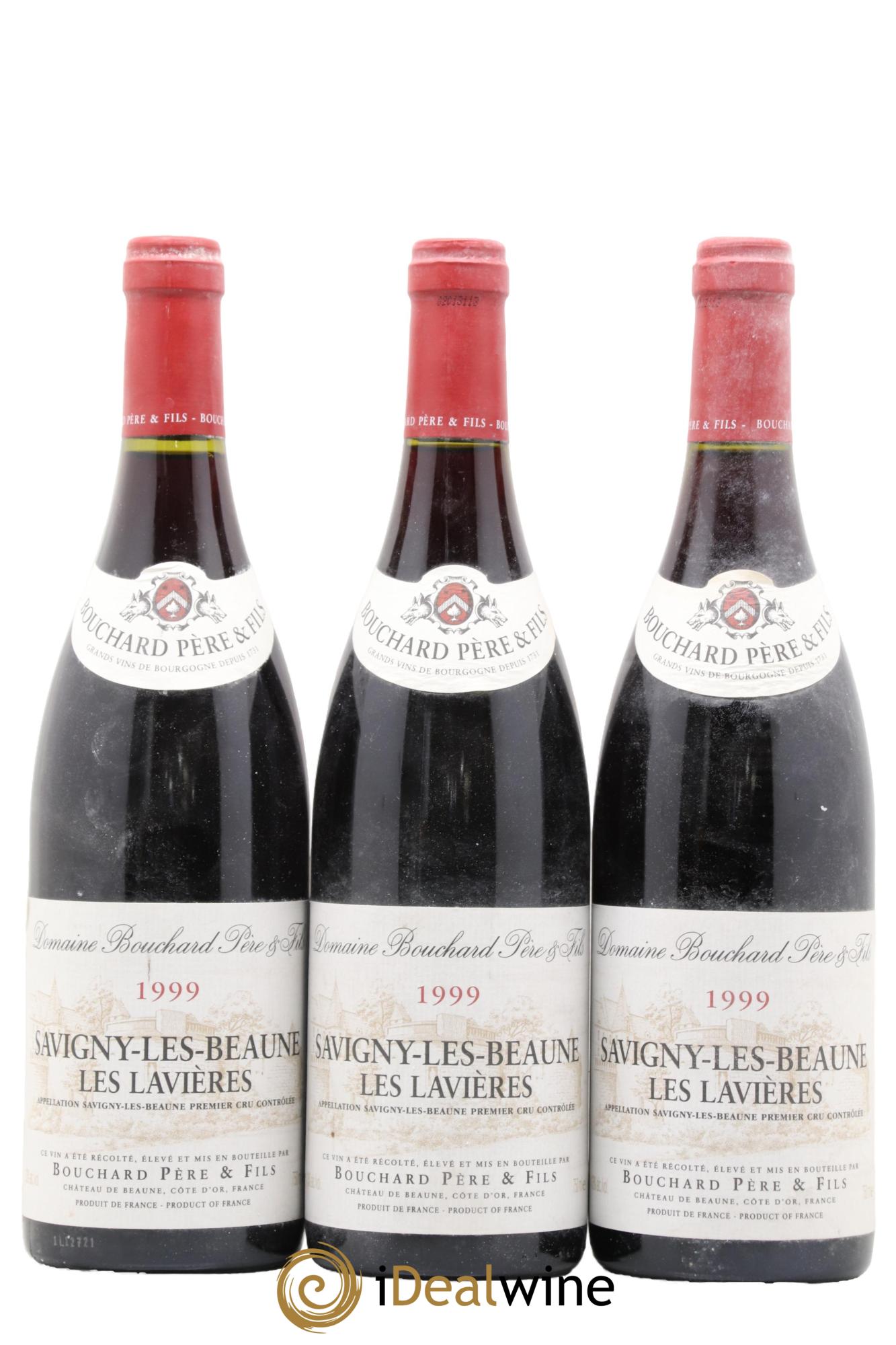 Savigny-lès-Beaune 1er Cru Les Lavières Bouchard Père & Fils 1999 - Lot de 3 bouteilles - 0