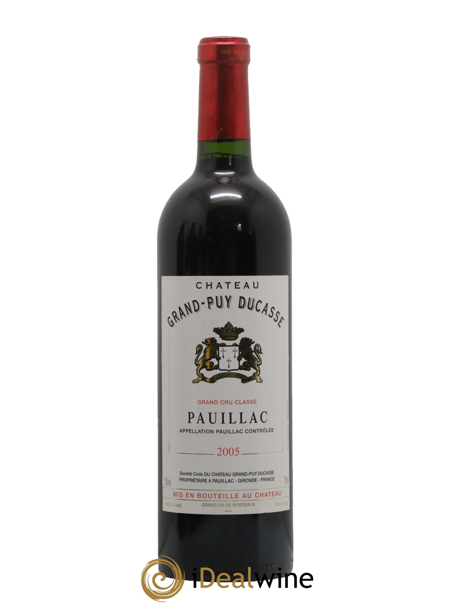 Château Grand Puy Ducasse 5ème Grand Cru Classé 2005 - Lotto di 1 bottiglia - 0