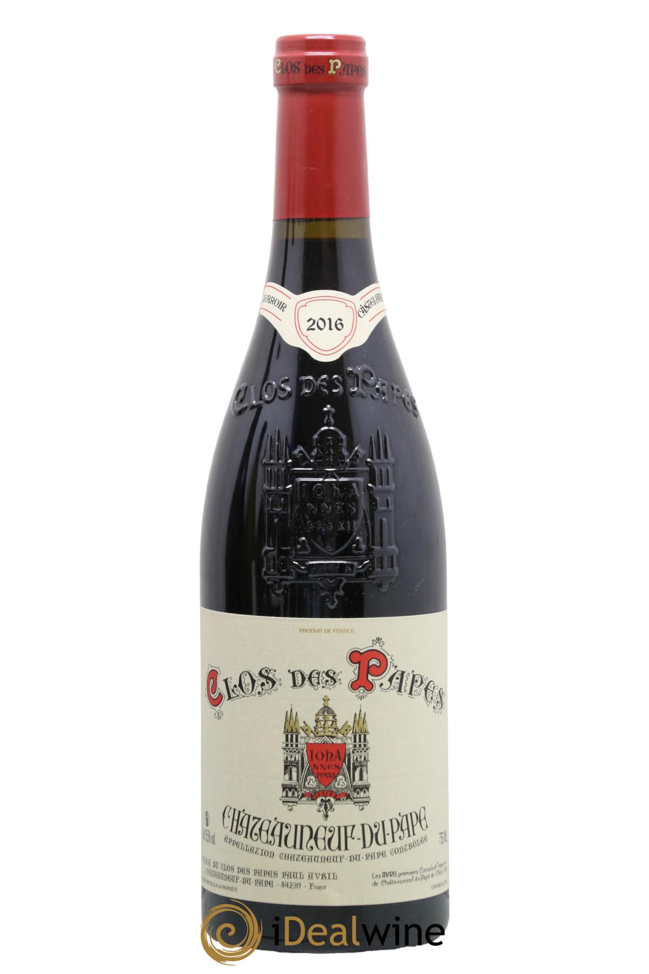 Châteauneuf-du-Pape Clos des Papes - Paul Avril 2016 - Lot de 1 bouteille - 0