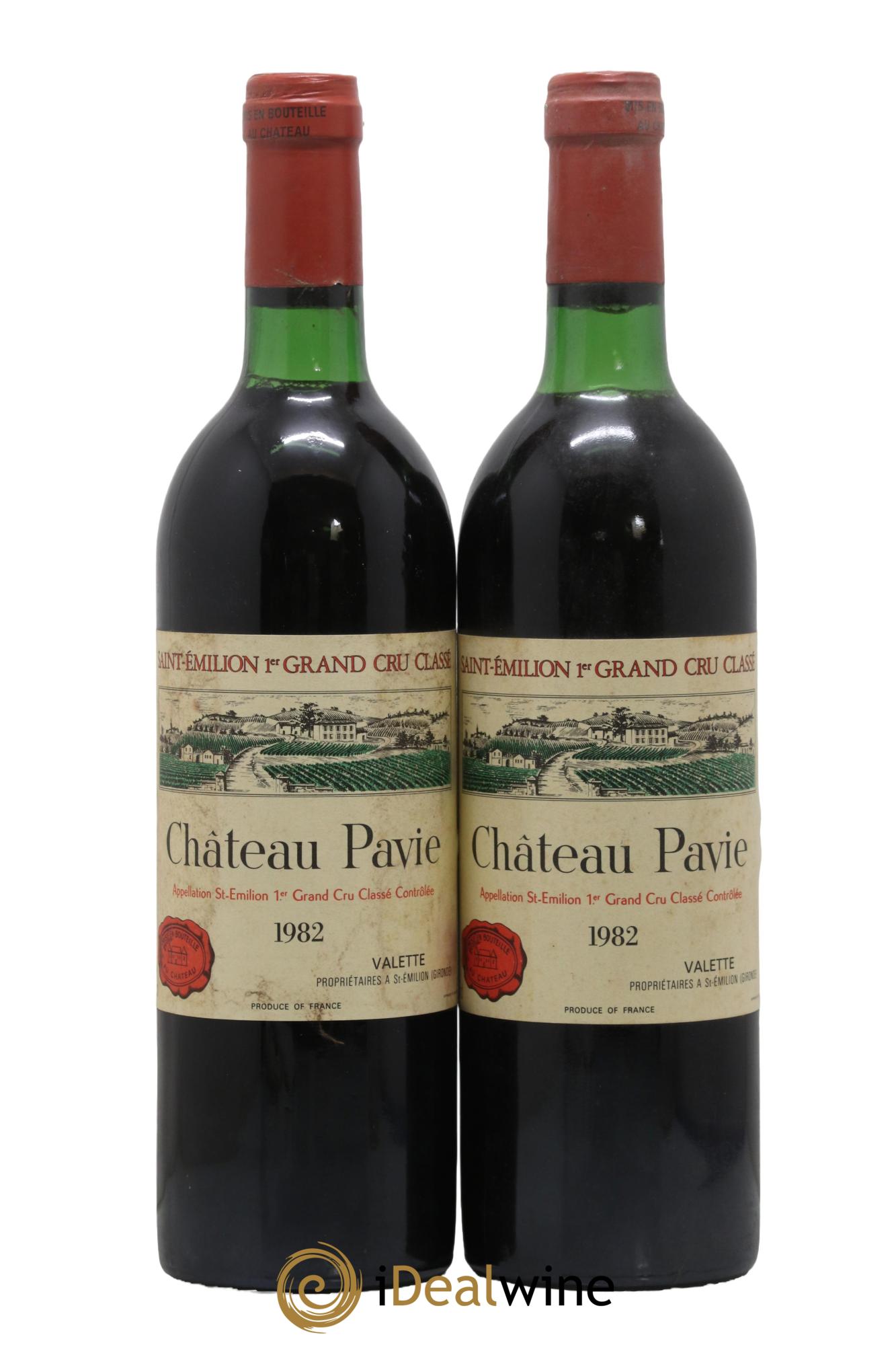 Château Pavie 1er Grand Cru Classé A  1982 - Lot de 2 bouteilles - 0