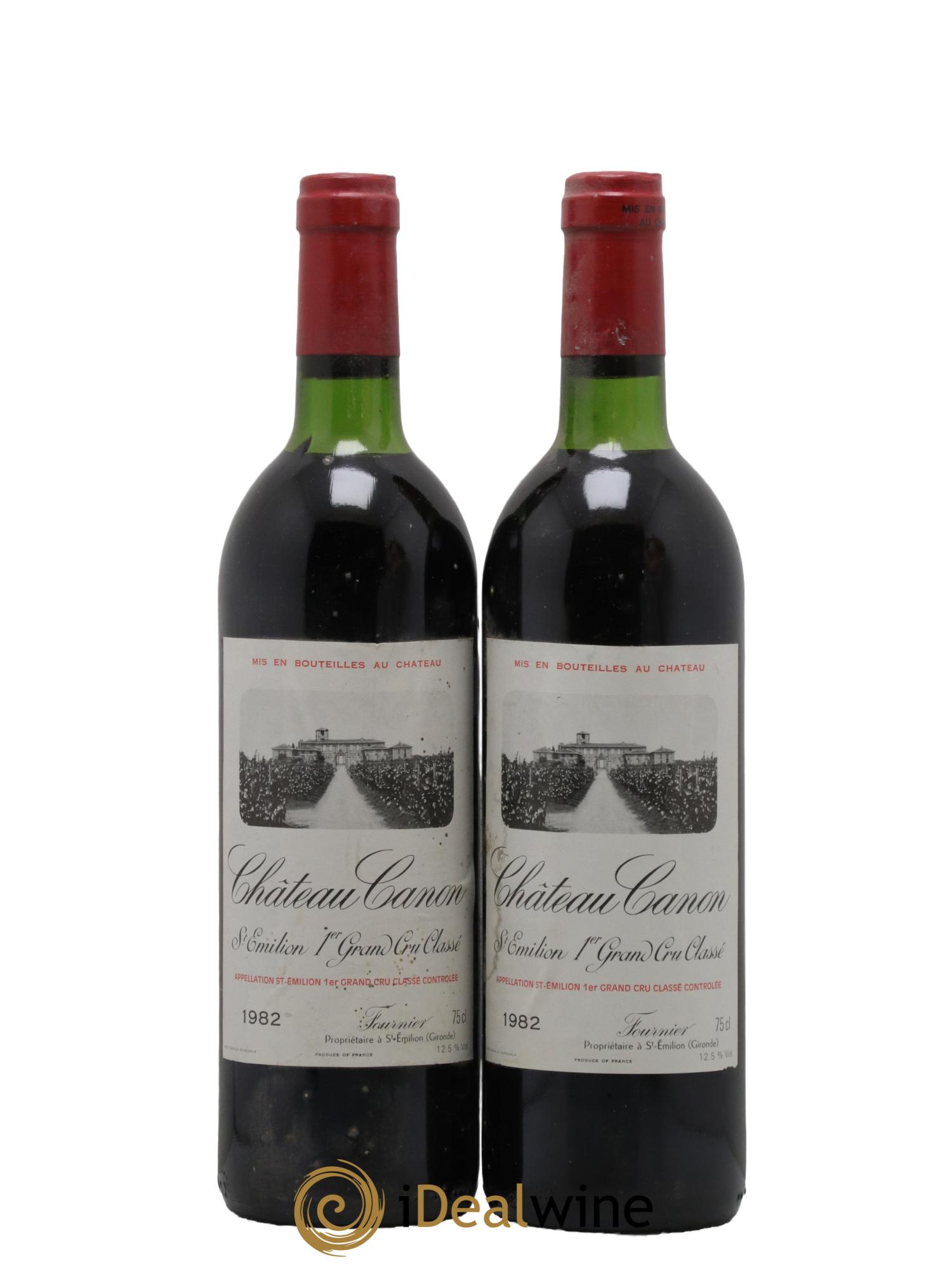 Château Canon 1er Grand Cru Classé B 1982 - Lot de 2 bouteilles - 0