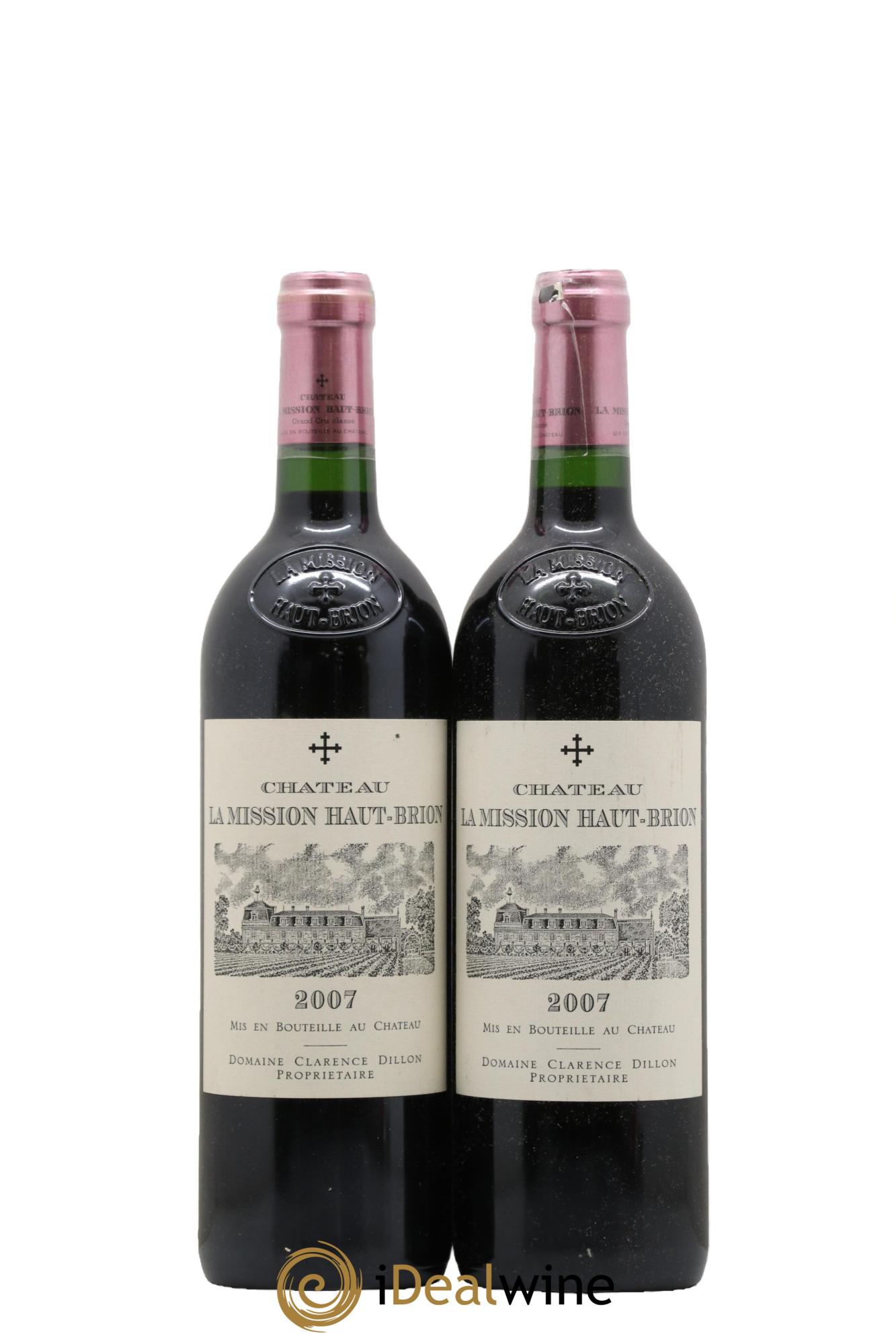 Château la Mission Haut-Brion Cru Classé de Graves 2007 - Posten von 2 Flaschen - 0