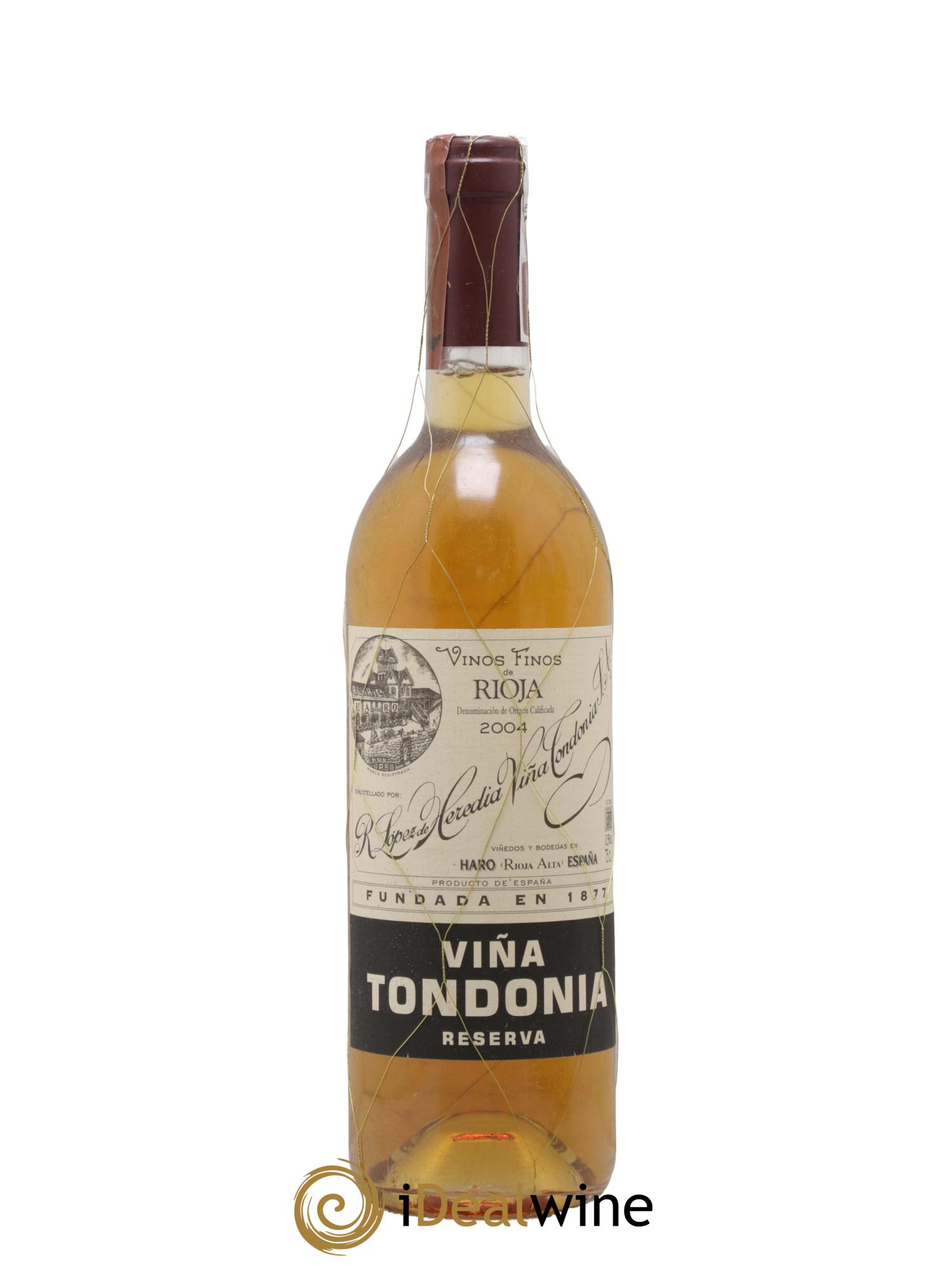 Rioja DOCA Reserva Vina Tondonia R. Lopez de Heredia 2004 - Lot of 1 bottle - 0