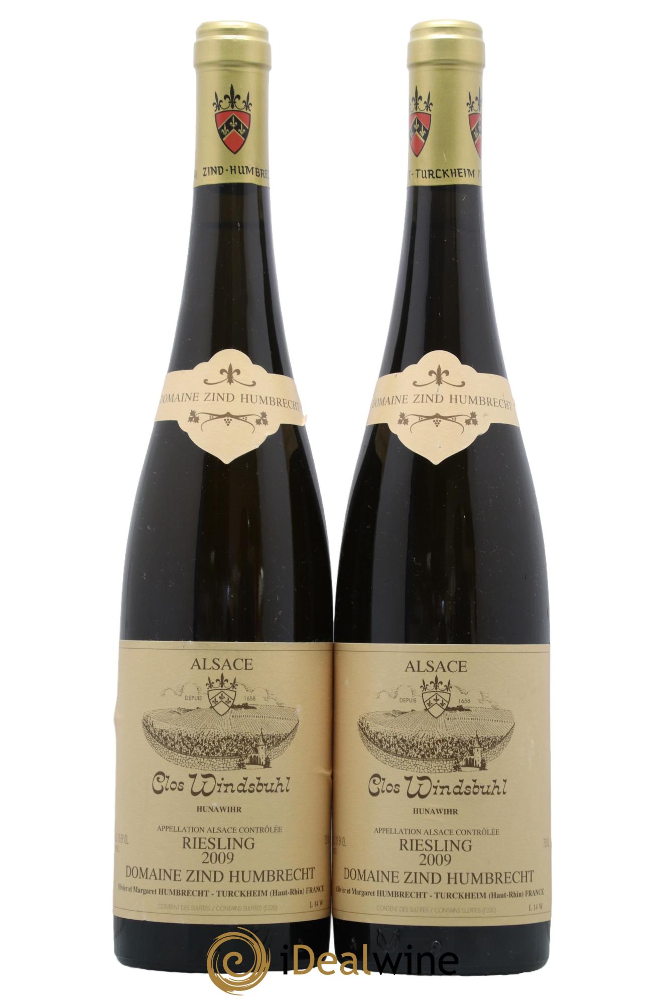 Alsace Riesling Clos Windsbuhl Zind-Humbrecht (Domaine) 2009 - Lot de 2 bouteilles - 0