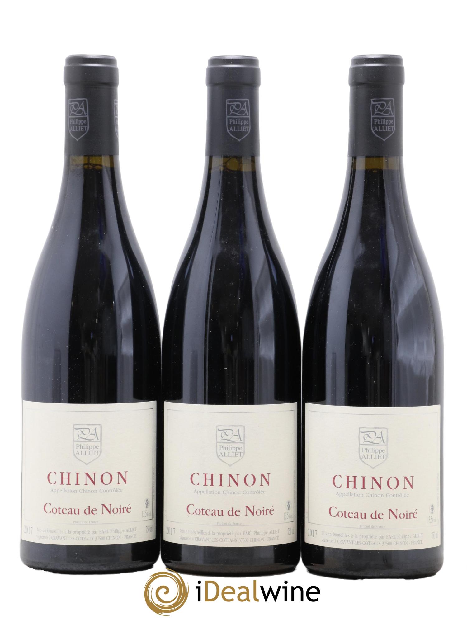 Chinon Coteau de Noiré Philippe Alliet 2017 - Lotto di 3 bottiglie - 0