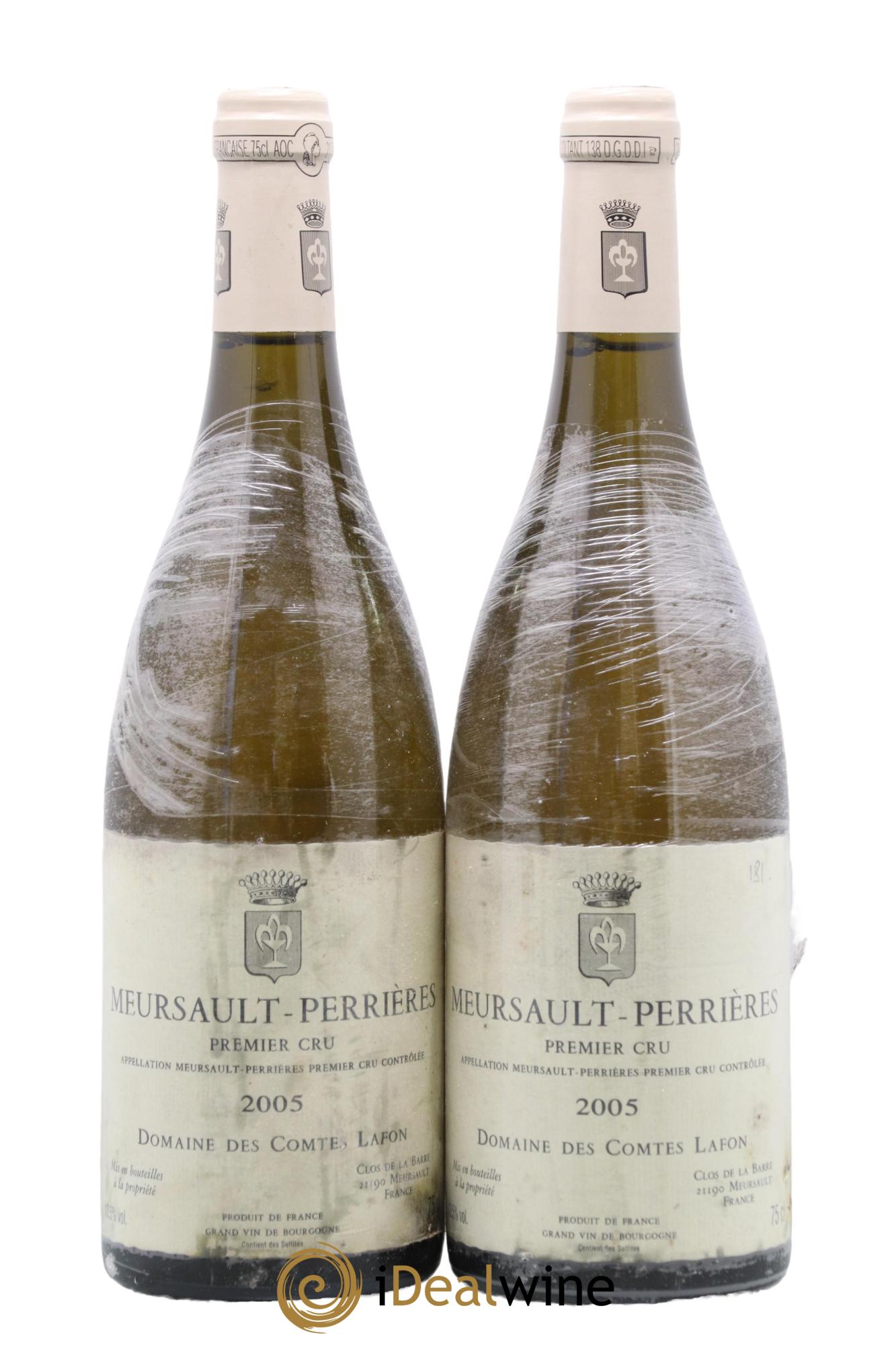 Meursault 1er Cru Perrières Comtes Lafon (Domaine des) 2005 - Lot de 2 bouteilles - 0