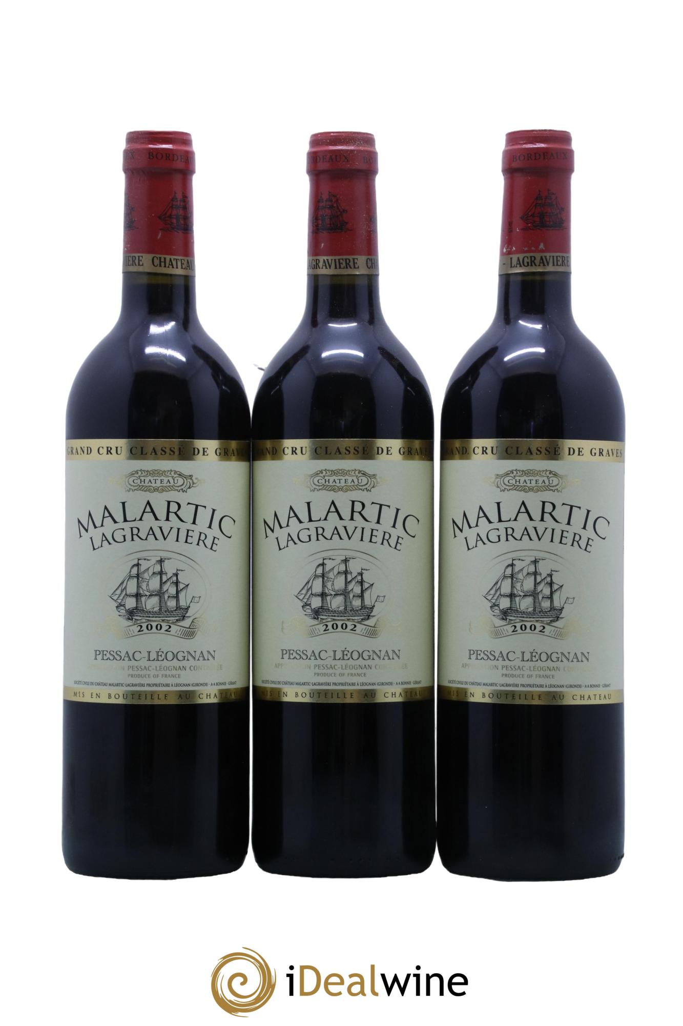 Château Malartic-Lagravière Cru Classé de Graves  2002 - Lotto di 12 bottiglie - 4