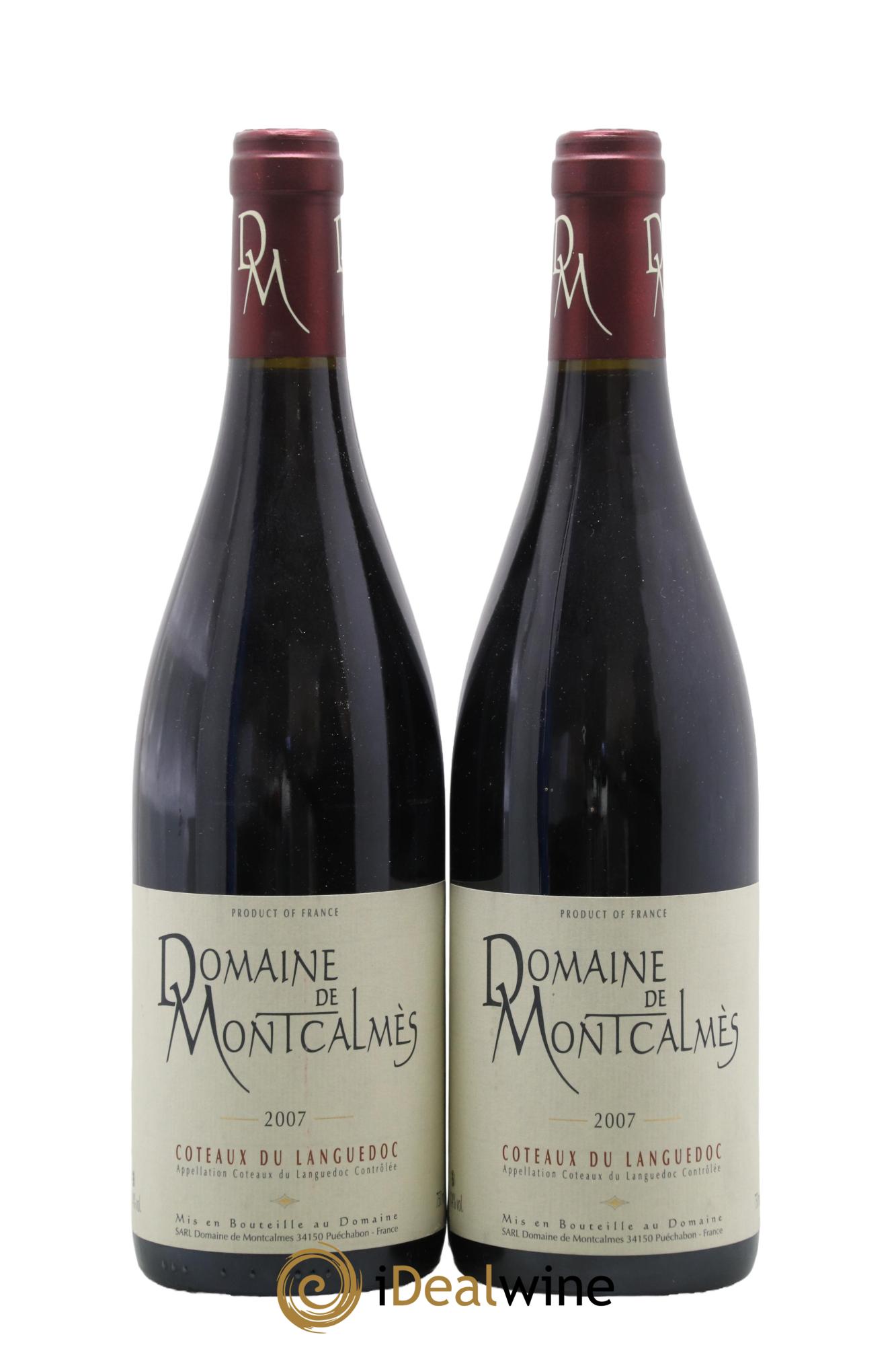 Coteaux du Languedoc Domaine de Montcalmès Frédéric Pourtalié 2007 - Lot de 2 bouteilles - 0