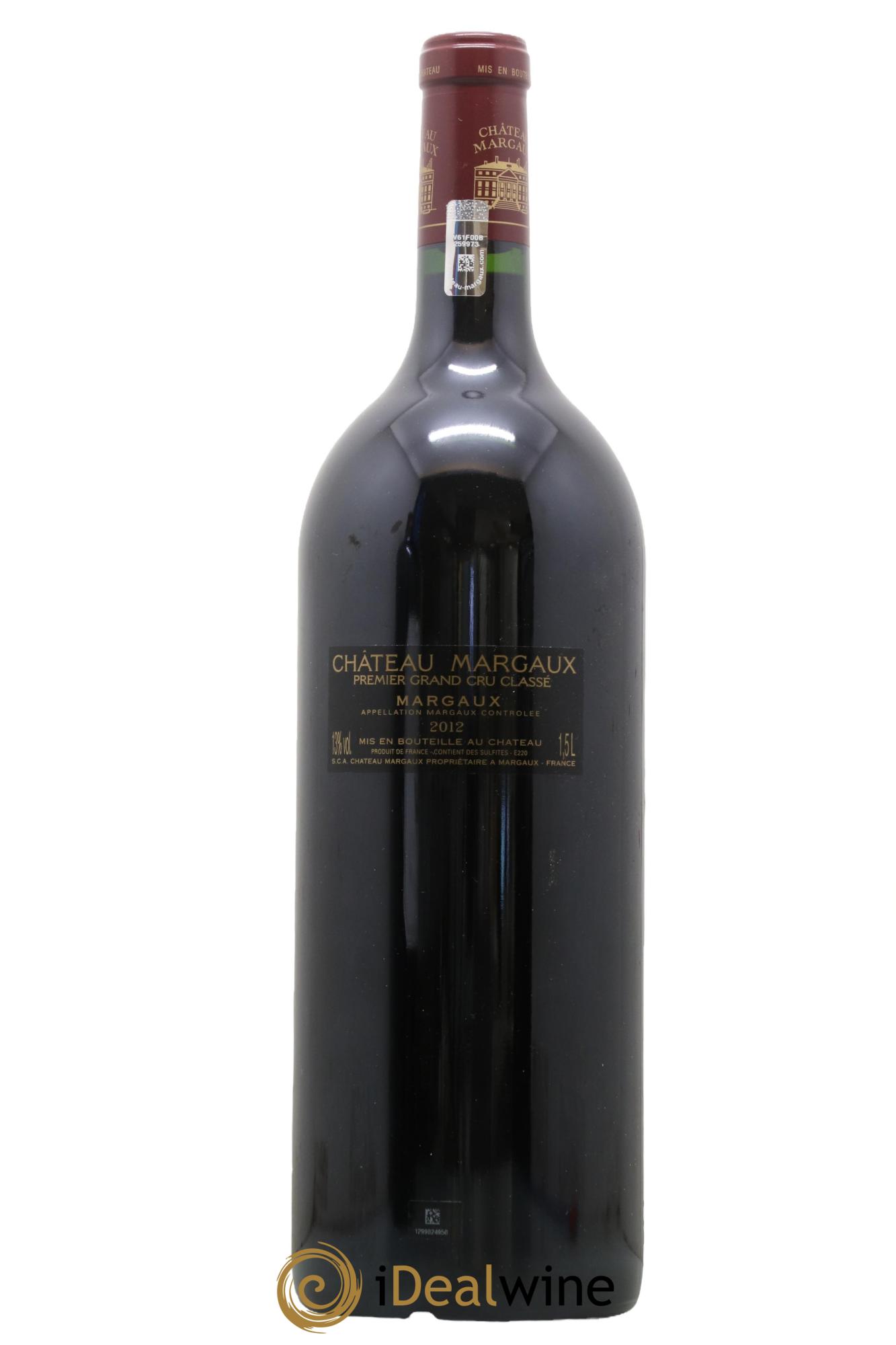 Château Margaux 1er Grand Cru Classé 2012 - Lot de 1 magnum - 1