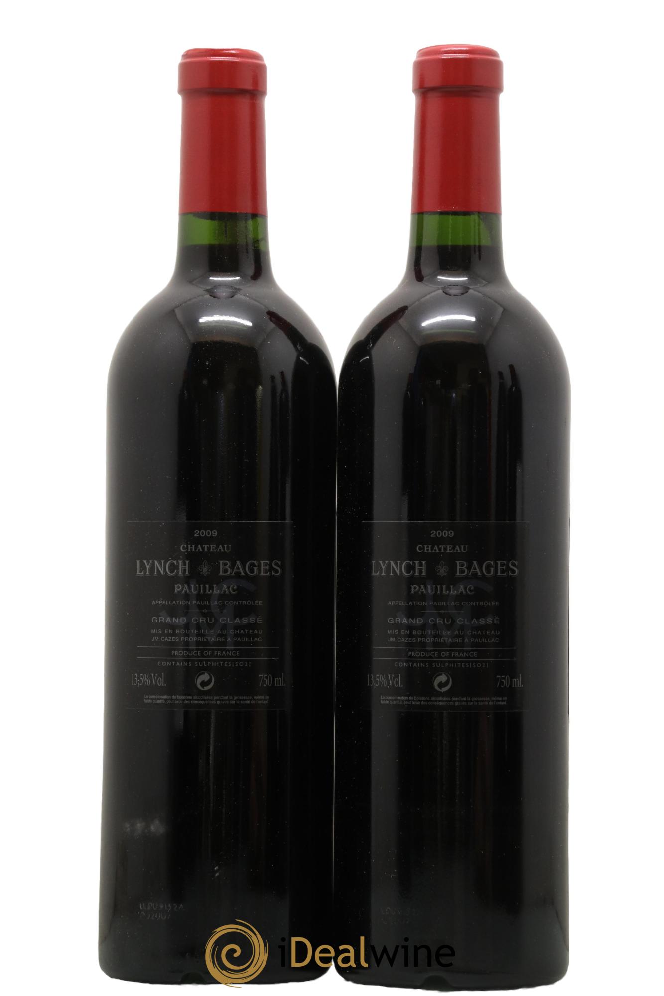 Château Lynch Bages 5ème Grand Cru Classé 2009 - Lot de 2 bouteilles - 1