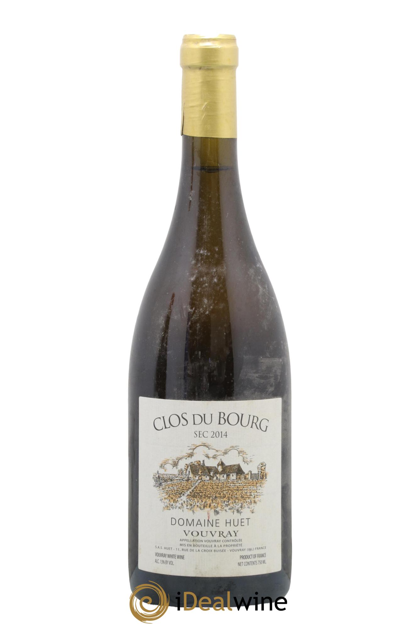 Vouvray Clos du Bourg Sec Domaine Huet 2014 - Lotto di 1 bottiglia - 0