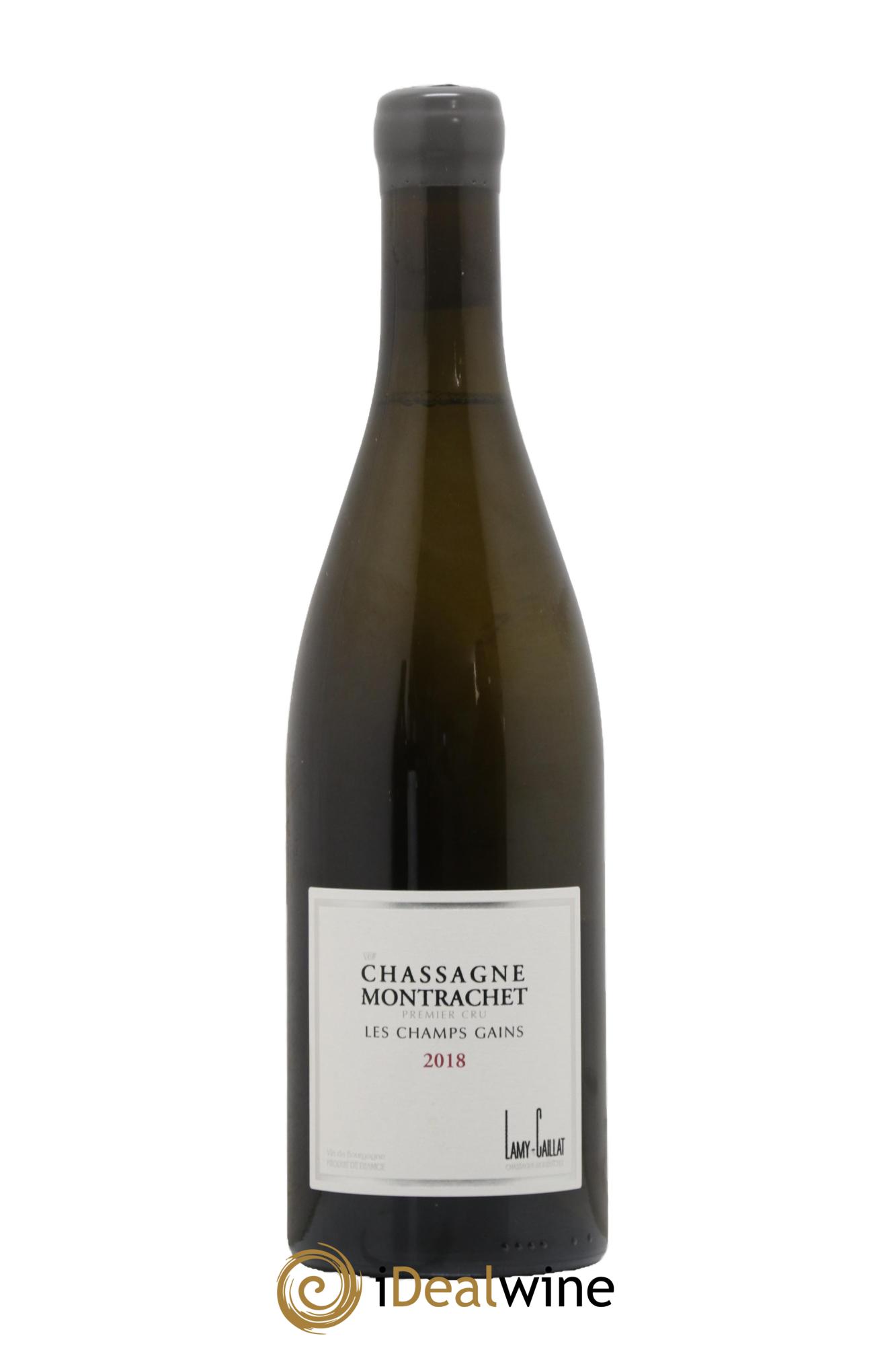 Chassagne-Montrachet 1er Cru Les Champs Gains Lamy-Caillat (Domaine) 2018 - Posten von 1 Flasche - 0